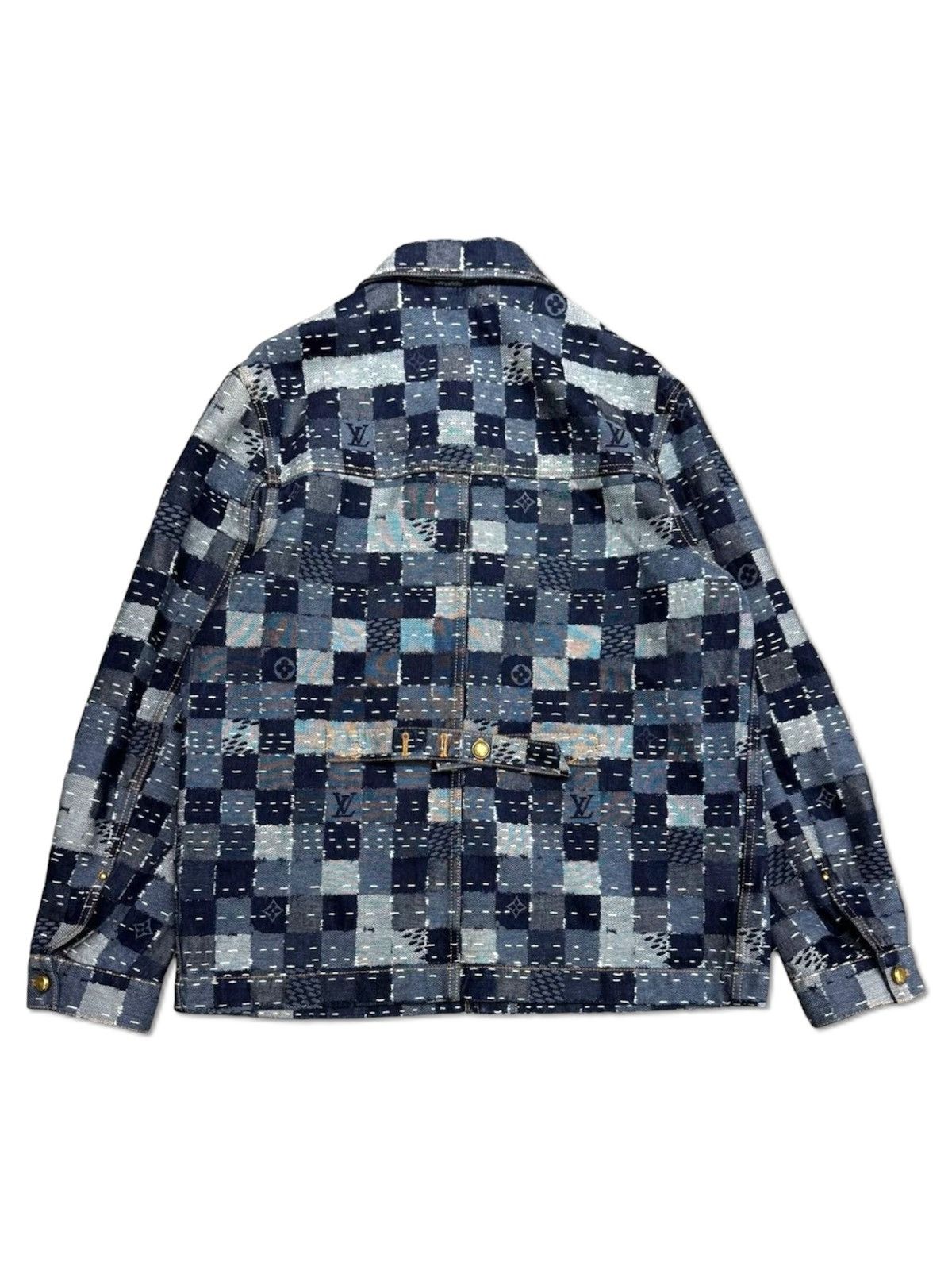 Louis Vuitton × Nigo Louis Vuitton x Nigo 50 Damier Denim Workwear Jacket Size US M / EU 48-50 / 2 - 2 Thumbnail