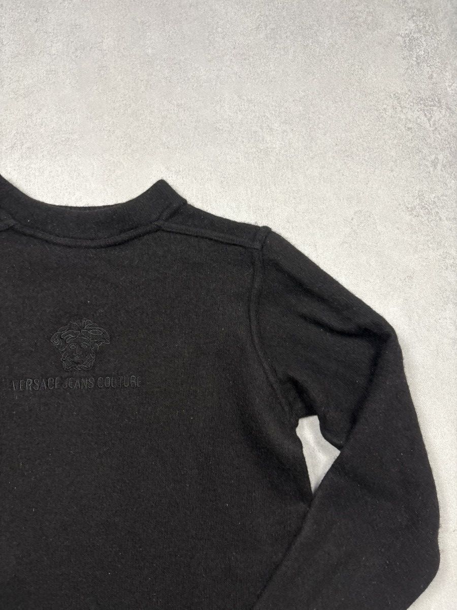 Versace Vintage 90s Versace Jeans Couture Medusa Wool Knit Sweater Size US M / EU 48-50 / 2 - 2 Thumbnail