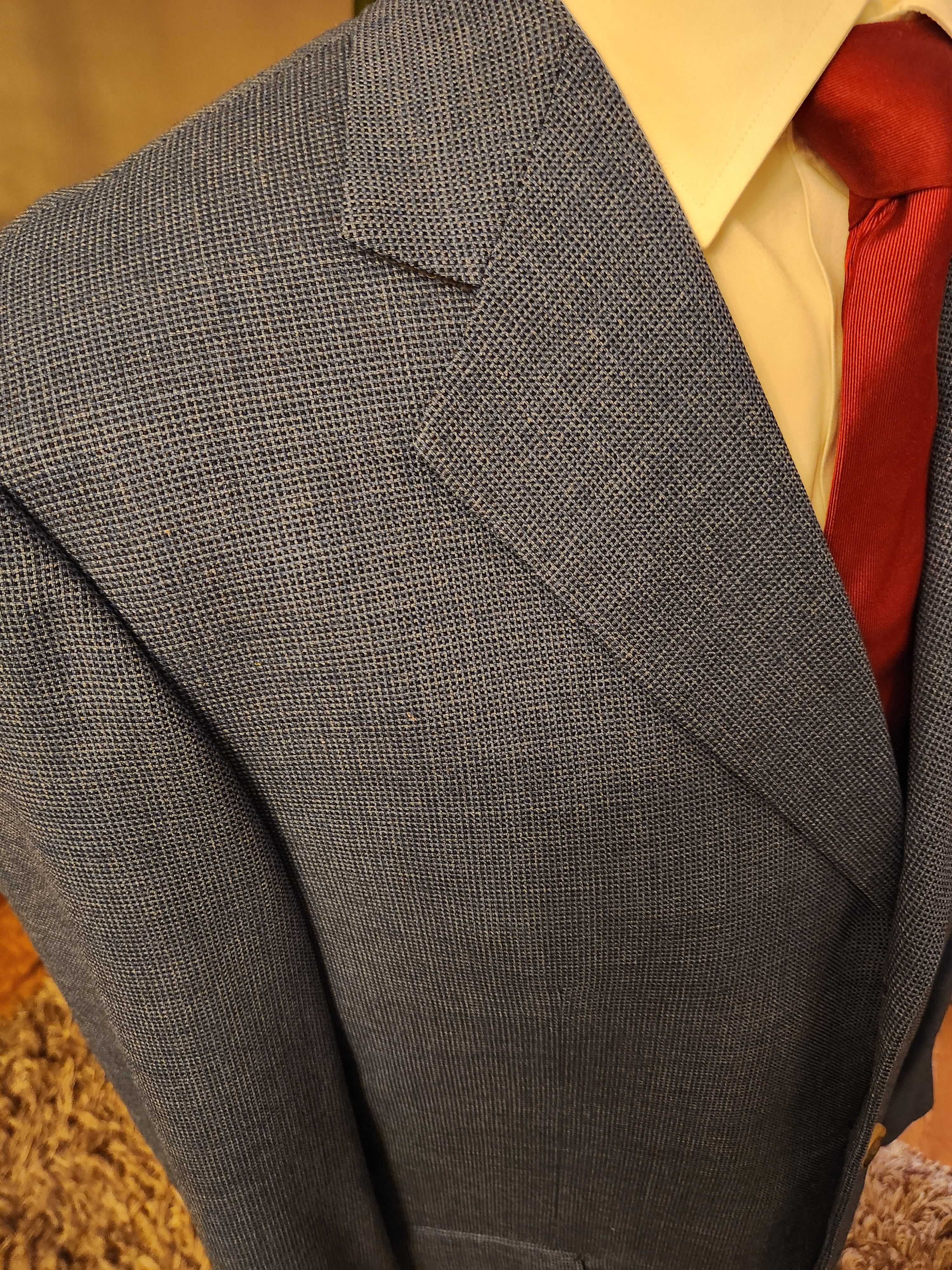 Pal Zileri Vintage 100% Wool Textured Blazer Size 42R - 3 Thumbnail