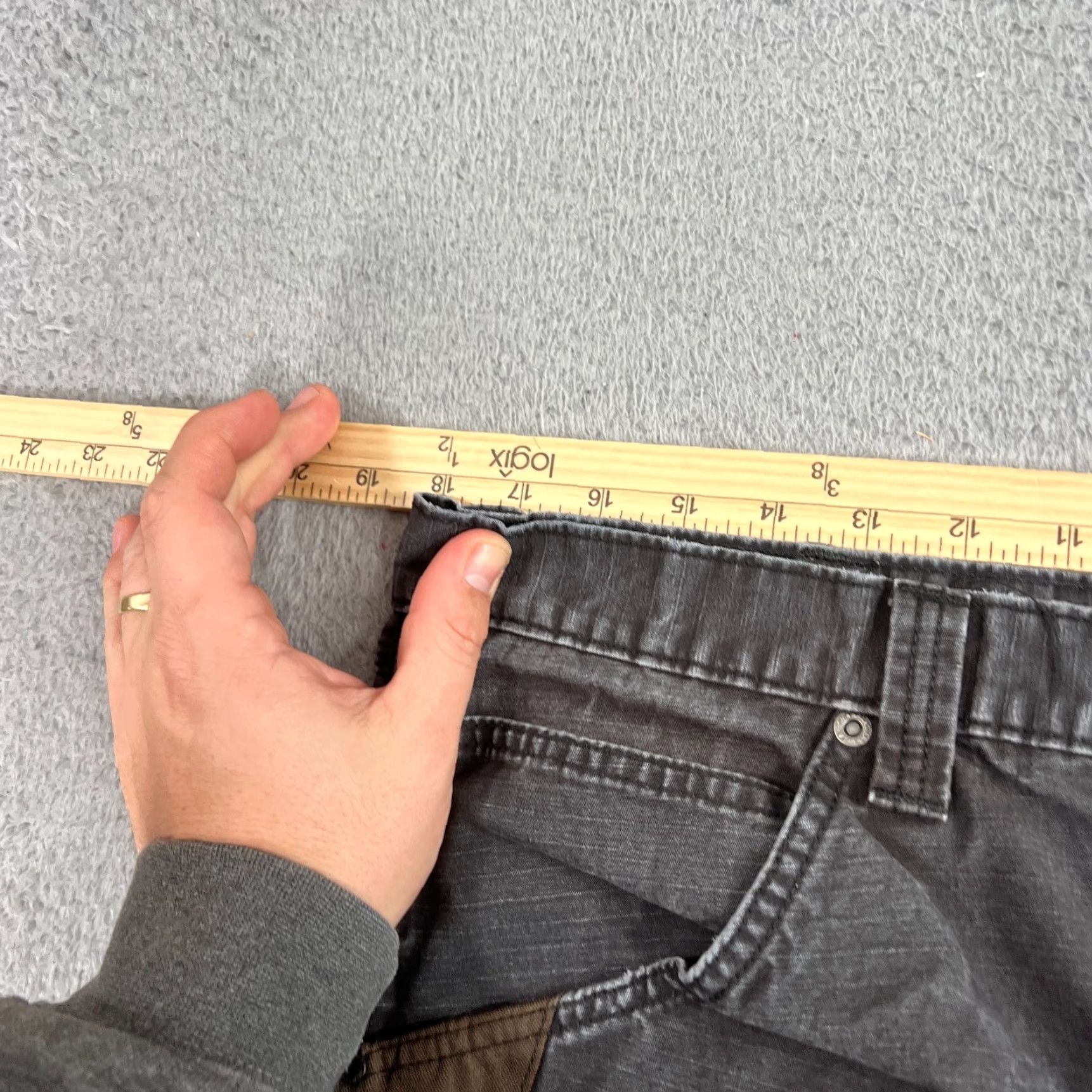 Wrangler Wrangler RIGGS Workwear Cargo Pant Mens 36X32 Black Ripstop Straight Pockets Workwear Jeans Brown? Size US 36 / EU 52 - 5 Thumbnail