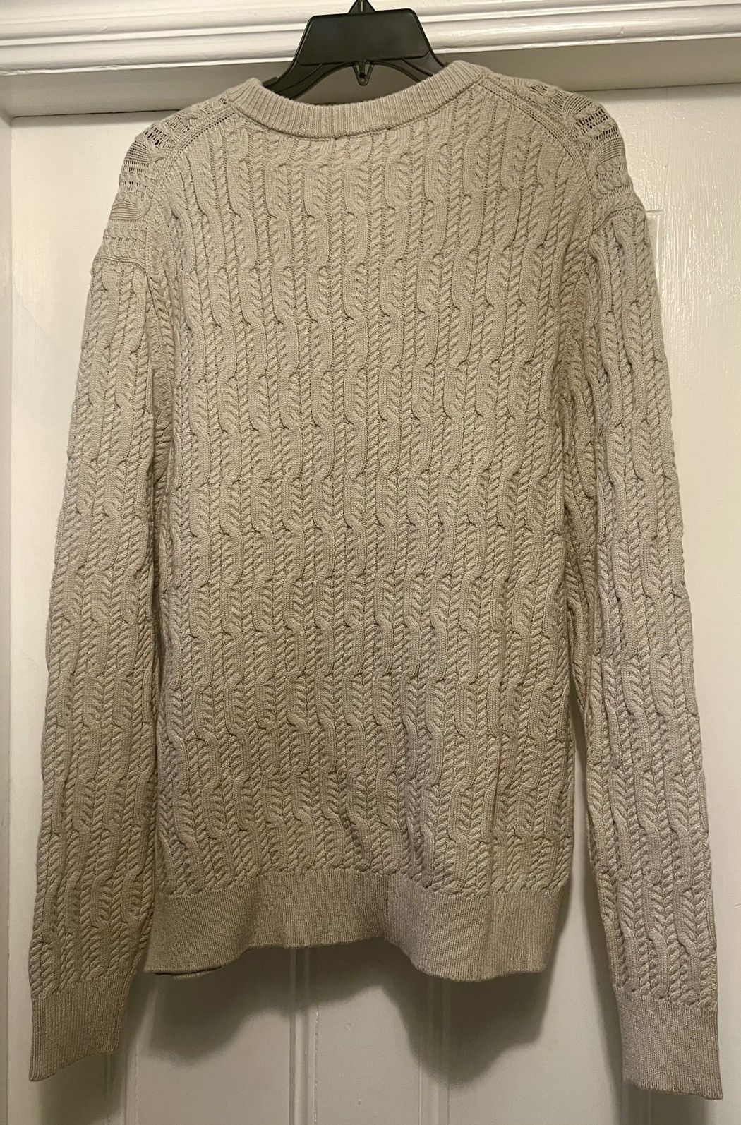 Magaschoni Authentic Magaschoni Cable Knit Sweater Cream Viscose Medium Size US M / EU 48-50 / 2 - 3 Thumbnail