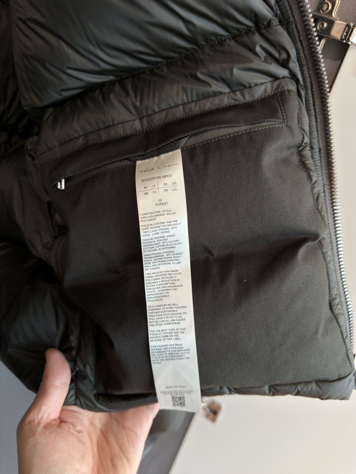 Rick Owens Rick Owens Turtle Down Jacket Size US M / EU 48-50 / 2 - 4 Thumbnail