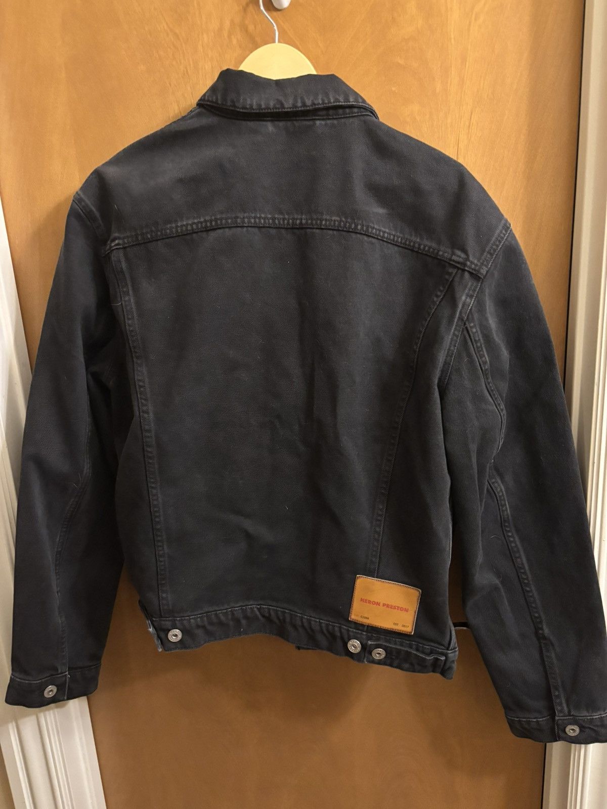 Heron Preston Heron Preston Black Faded Denim Jacket Size US M / EU 48-50 / 2 - 7 Thumbnail
