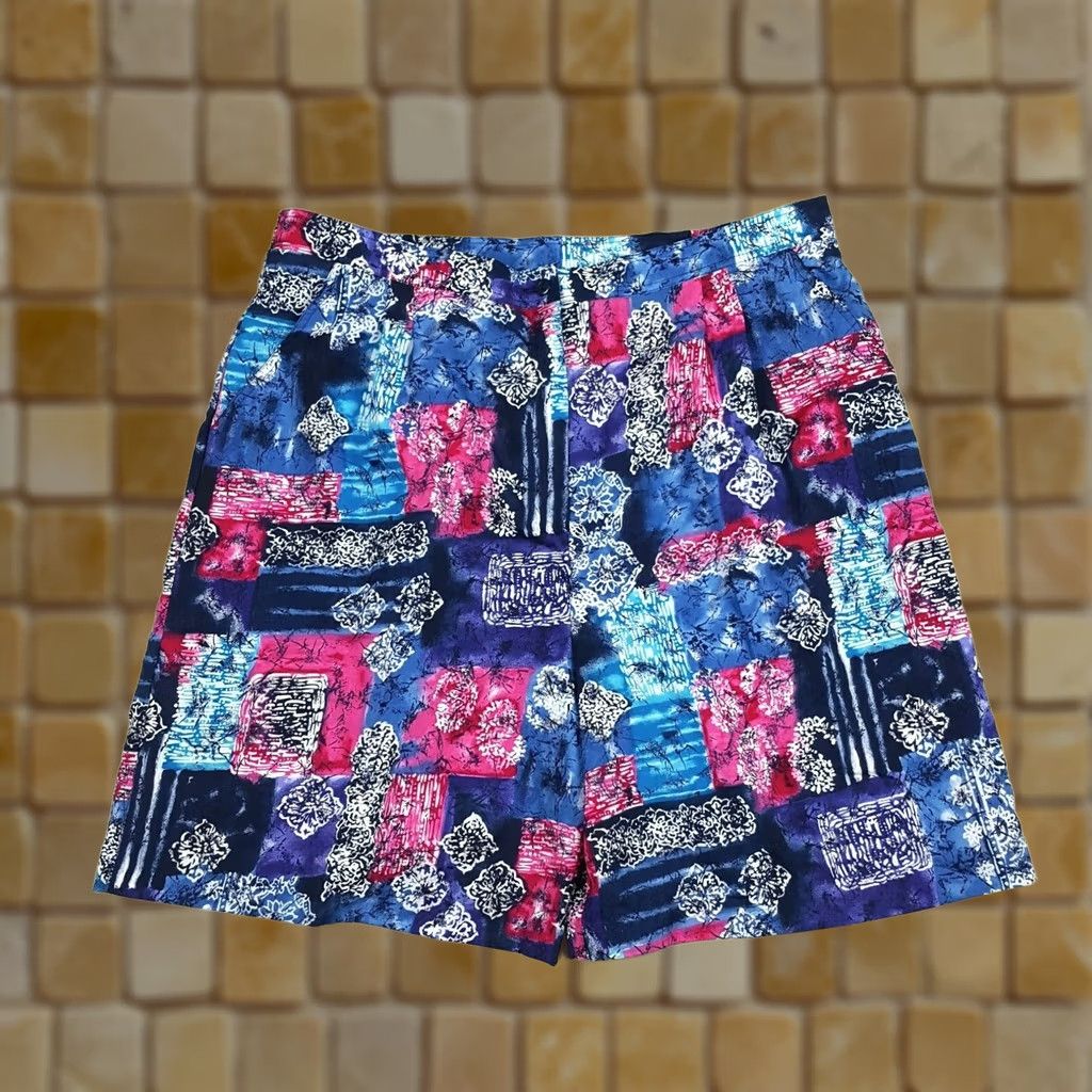 Vintage VINTAGE Flower Art Women's Size 20 Golf Tennis Outdoor Relaxed Pleated Shorts Size 27" / US 4 / IT 40 - 1 Thumbnail
