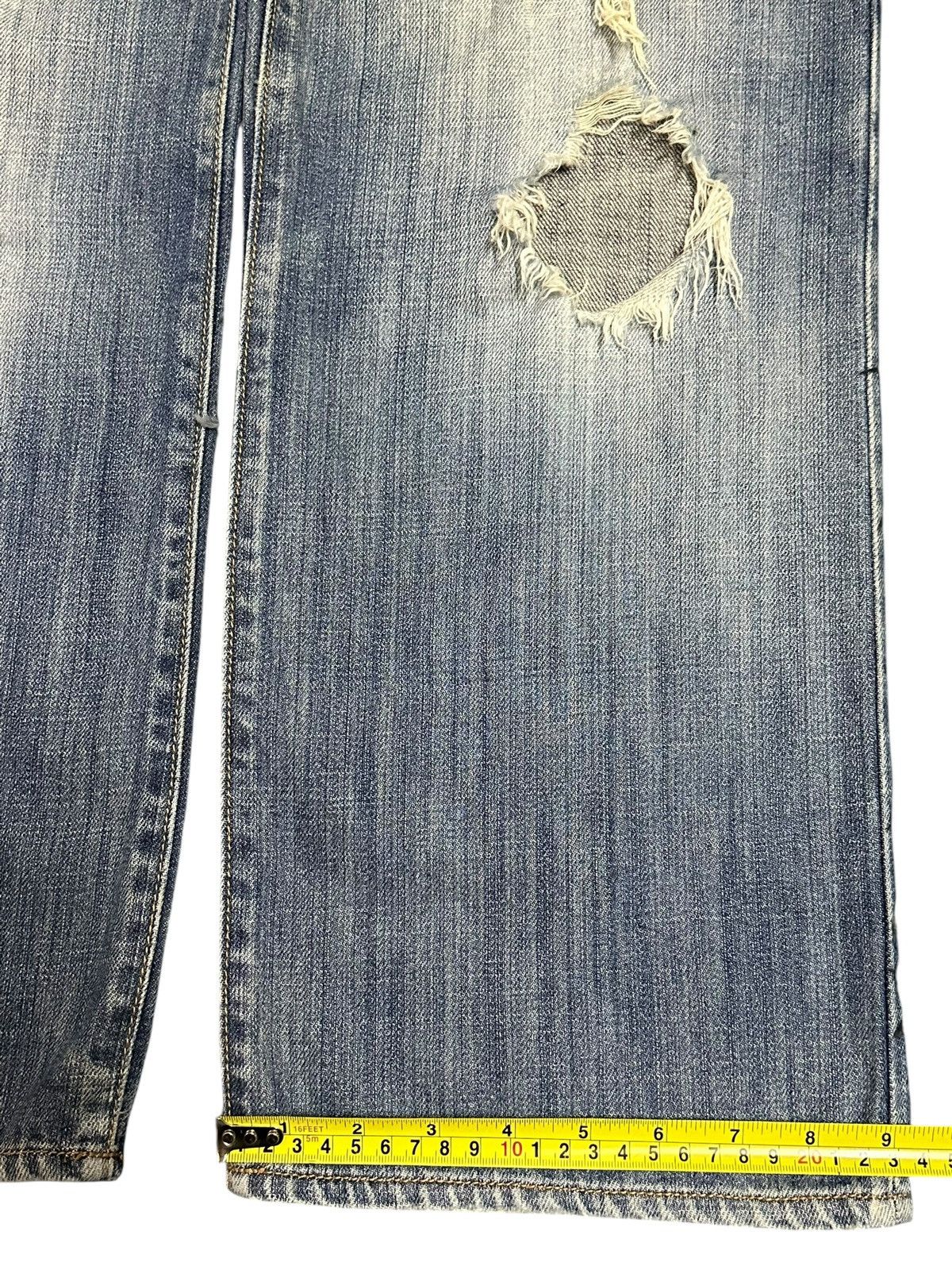 Gap Vintage Gap Blue Faded Wash Distressed Style Baggy Jeans Size US 32 / EU 48 - 16 Thumbnail