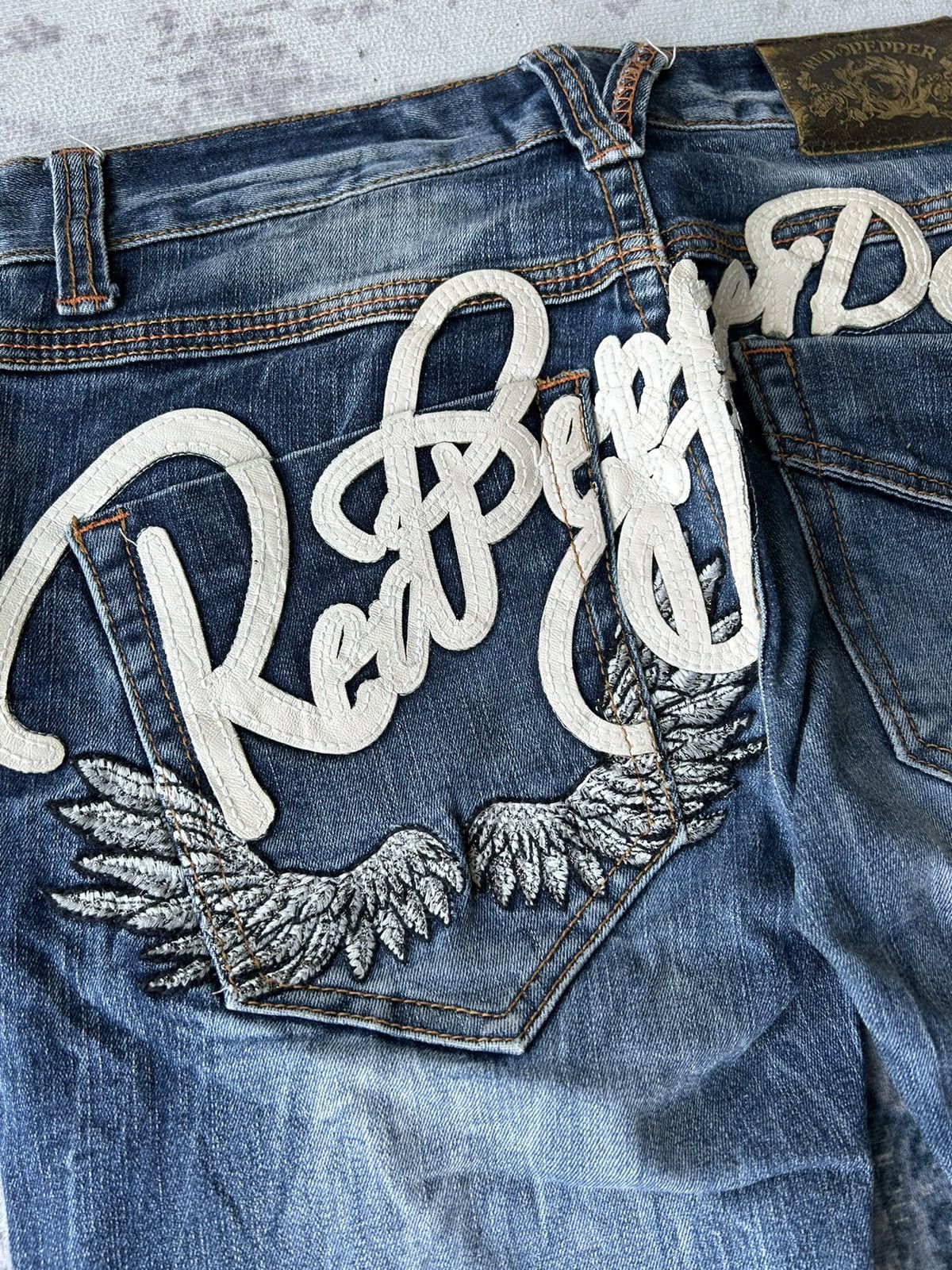 Ed Hardy ☠️Ed Hardy Skull Embroidery Jeans☠️ Size 30" / US 8 / IT 44 - 7 Thumbnail