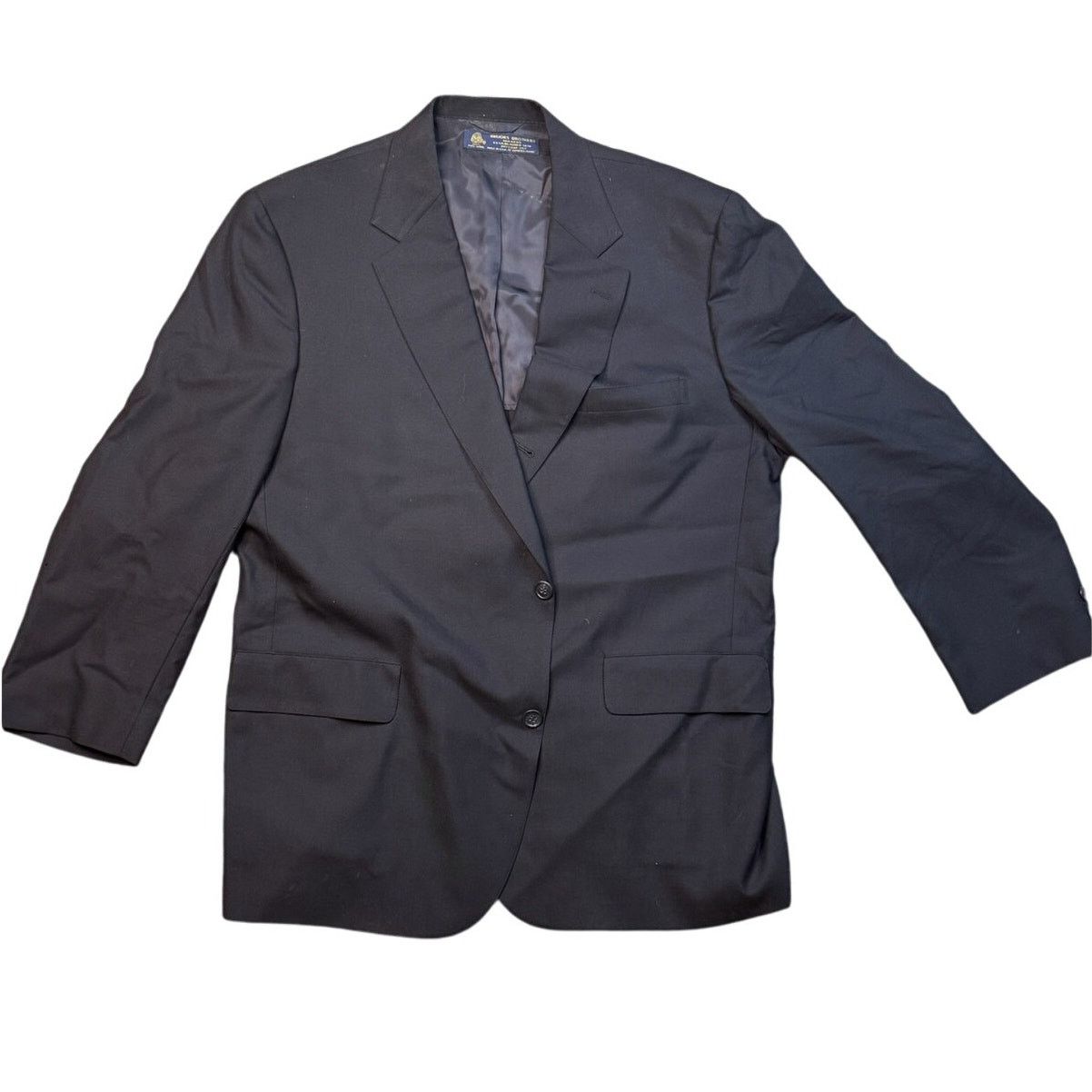 Brooks Brothers Brooks Brothers Navy Wool Two-Button Blazer Mens Jacket 42R Size US XXL / EU 58 / 5 - 1 Thumbnail