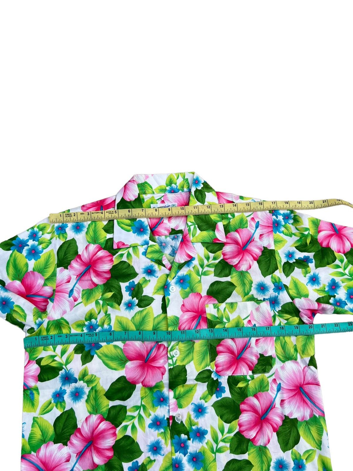 Japanese Brand Vintage 80s Guppy Okinawa Hibiscus Hawaiian Shirt Size US M / EU 48-50 / 2 - 3 Thumbnail