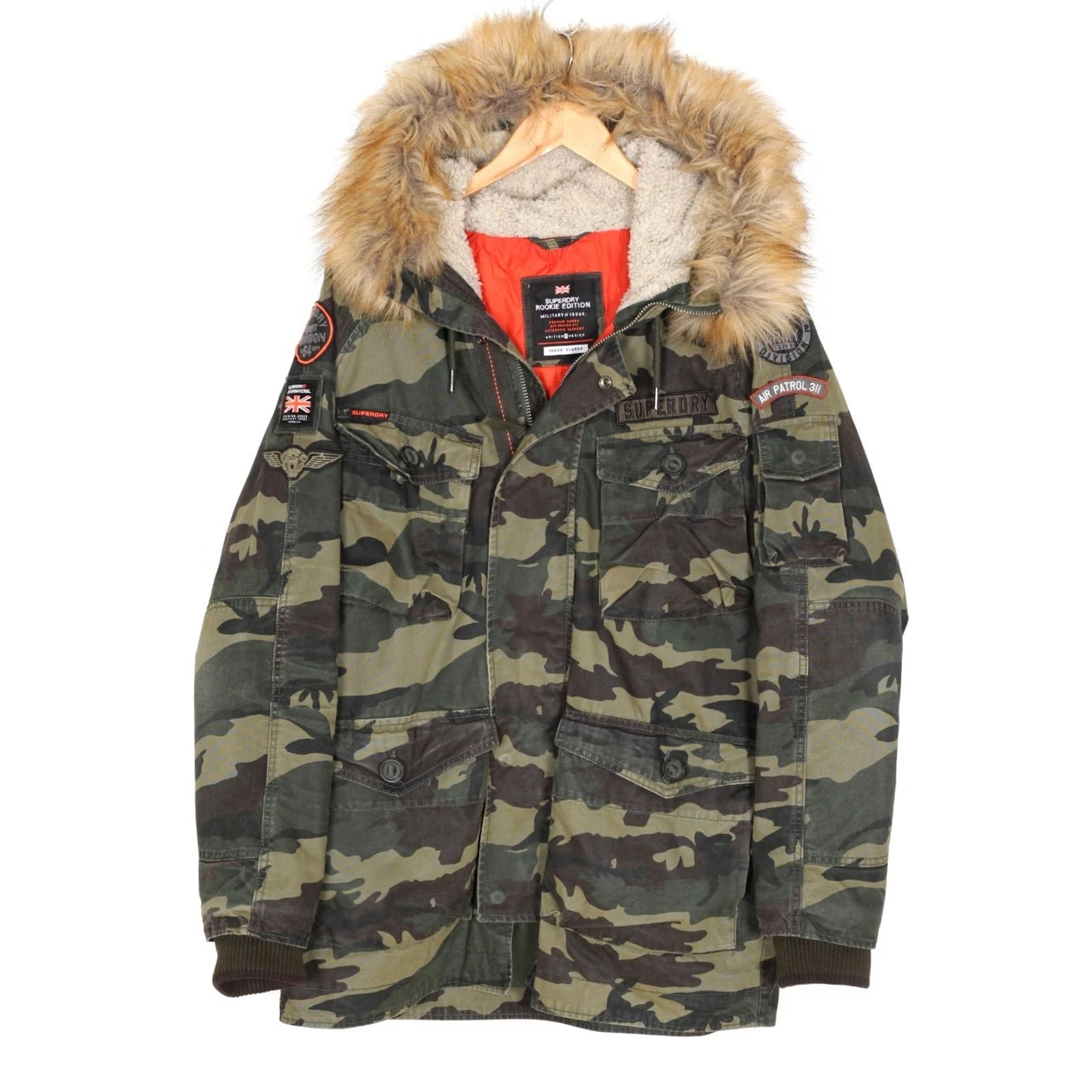 Superdry SUPERDRY Rookie Fur Hooded Camouflage Parka Jacket Men XL MJ6333 Size US XL / EU 56 / 4 - 2 Thumbnail