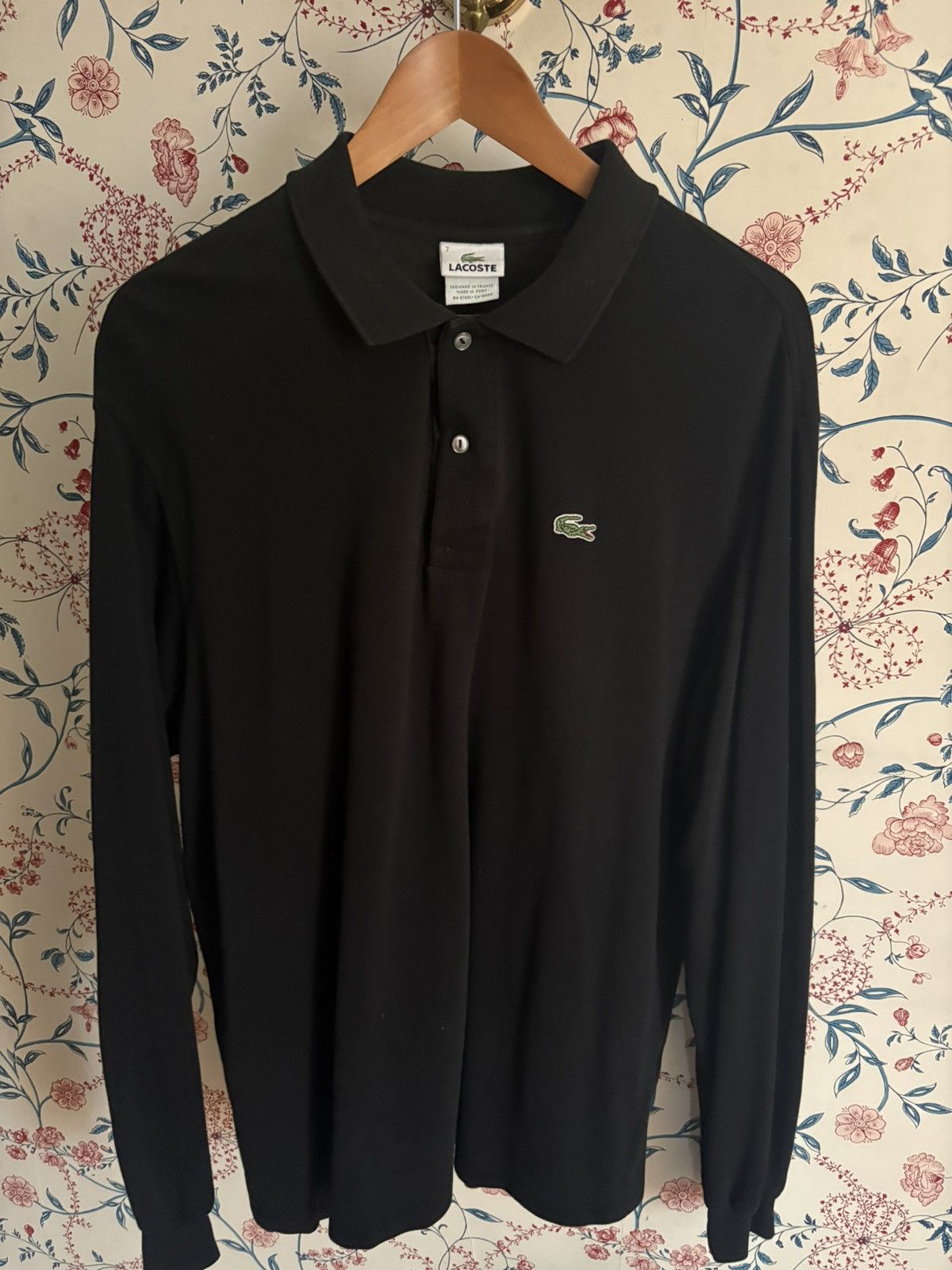 Lacoste Men’s Long Sleeve Polo Size 7