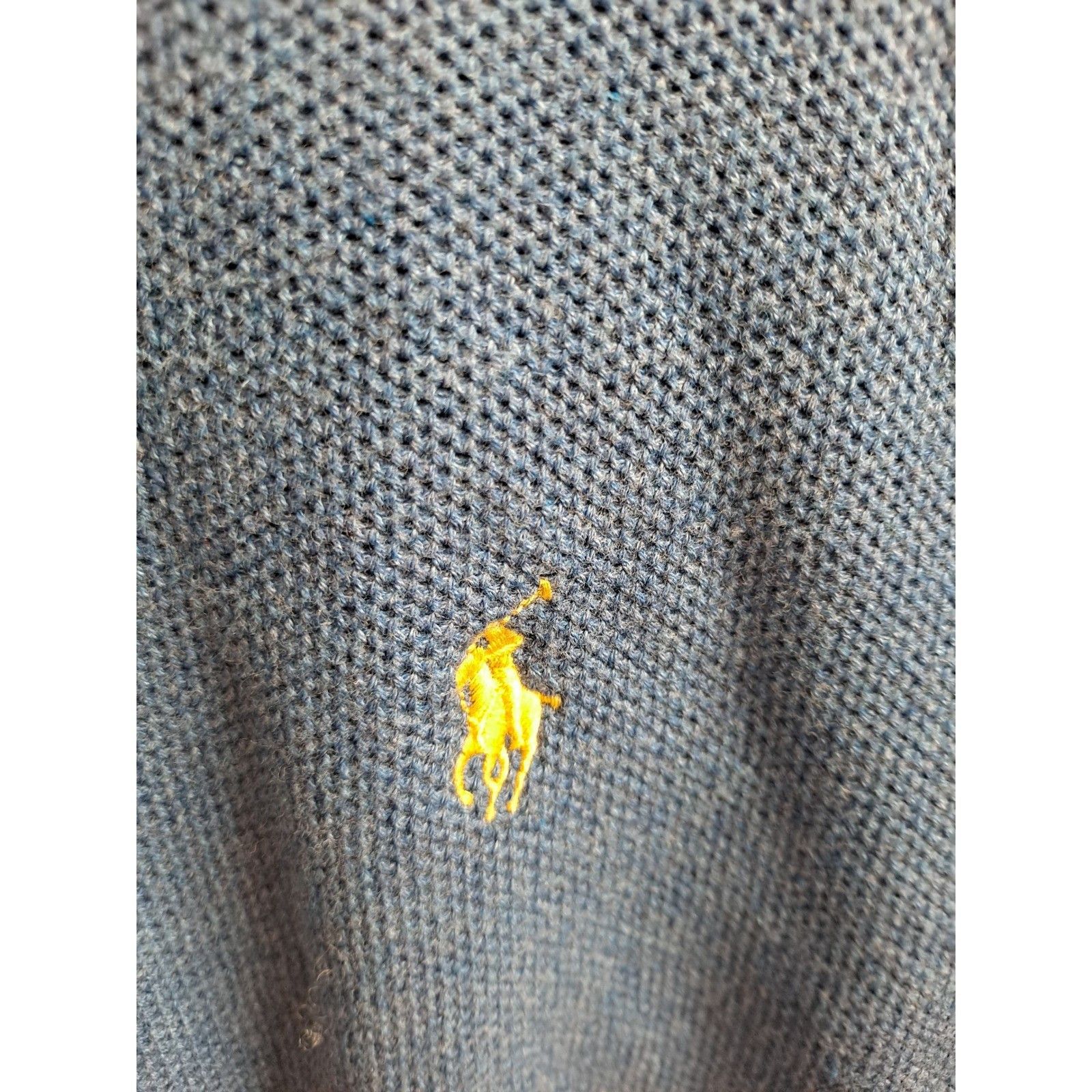 Polo Ralph Lauren Polo Ralph Lauren Pima Cotton 1/4 Zip Pullover Sweater Blue Size US L / EU 52-54 / 3 - 3 Thumbnail