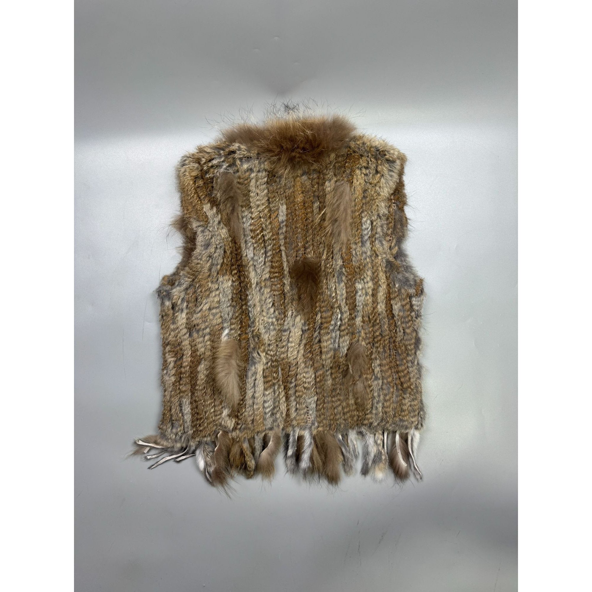 Other Unisex Angelique.L Marmor Rabbit Fur Vest (Y1277) Size L / US 10 / IT 46 - 7 Thumbnail