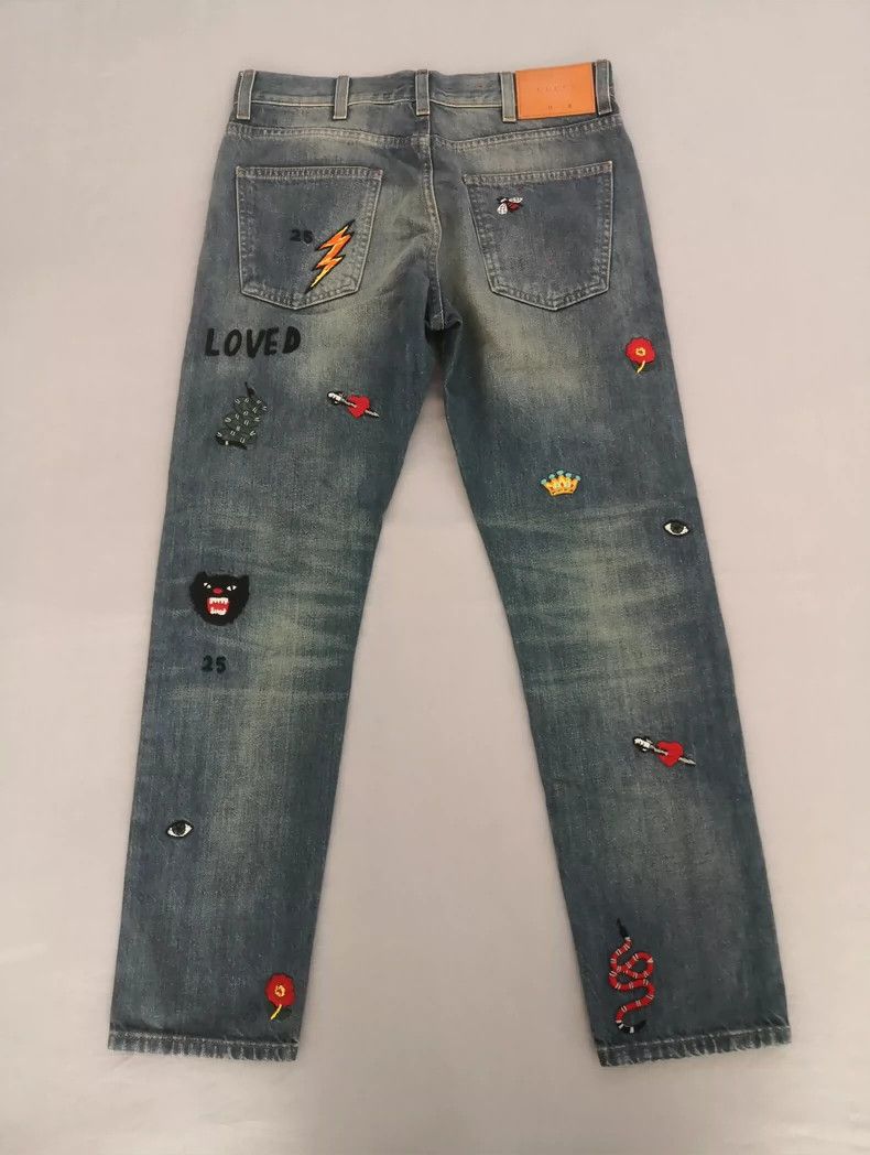 Gucci Gucci Embroidered jeans 2501-Nextarrow Size US 30 / EU 46 - 8 Thumbnail