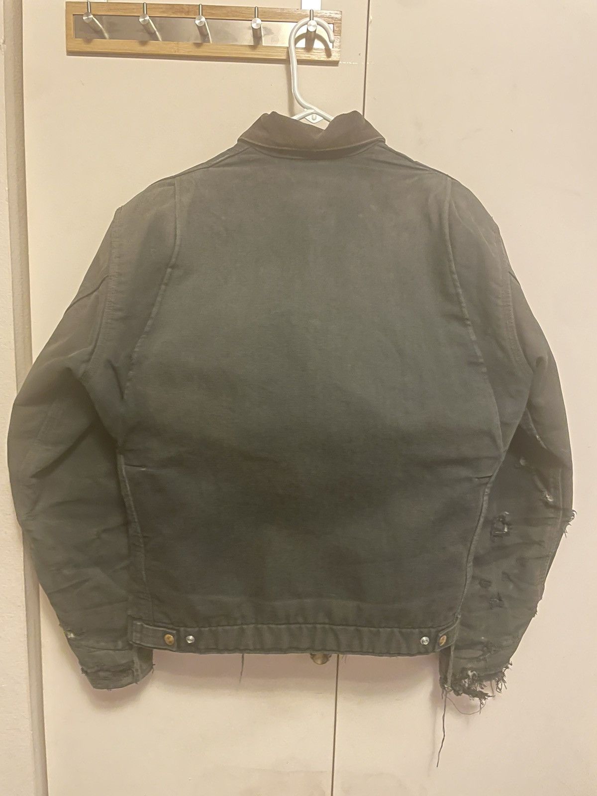 Carhartt Vintage 90s Carhartt Detroit Jacket Thrashed Size US L / EU 52-54 / 3 - 2 Thumbnail