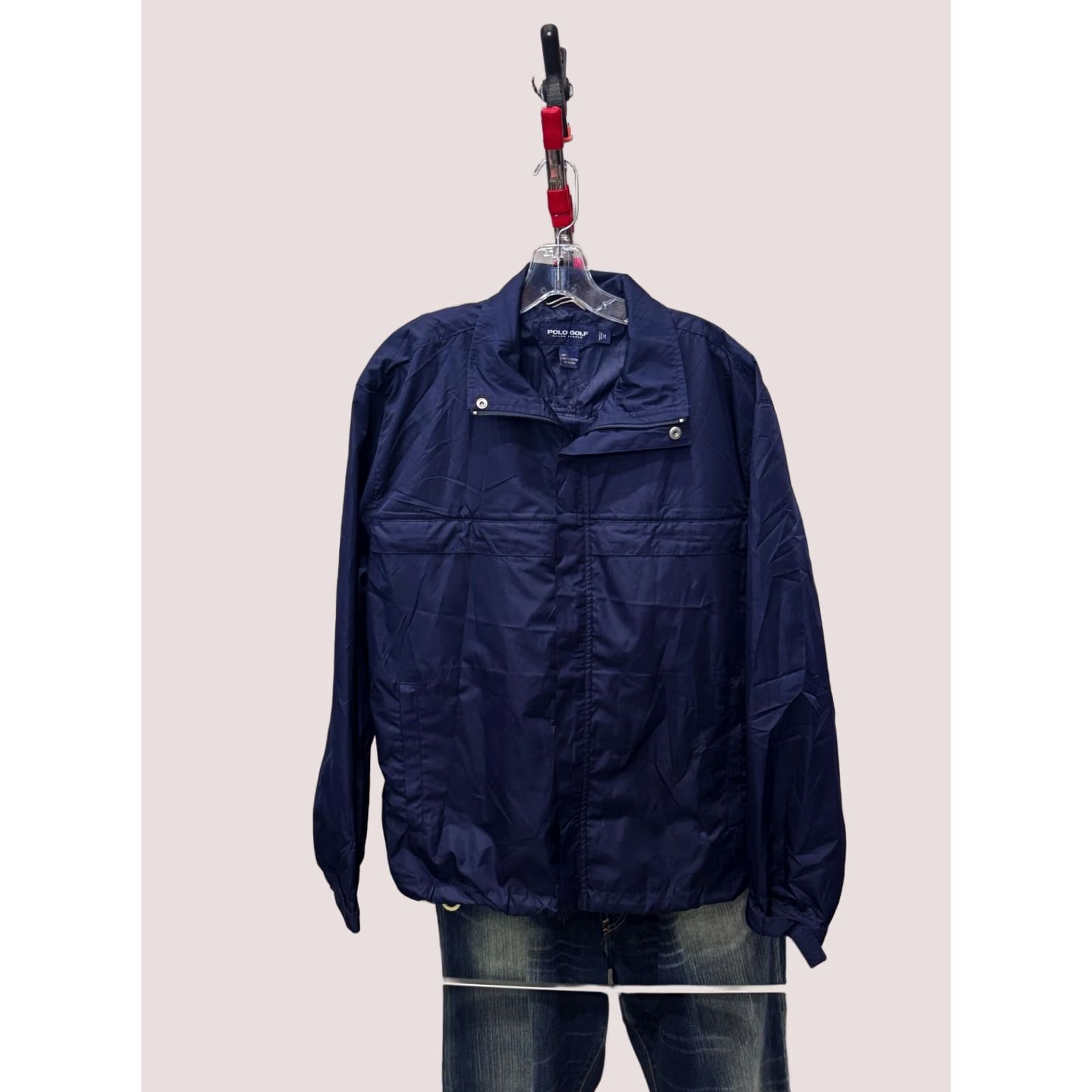 Polo Ralph Lauren Polo Ralph Lauren Navy Blue Poly Jacket SWEATER Medium M Mens Size US M / EU 48-50 / 2 - 1 Thumbnail