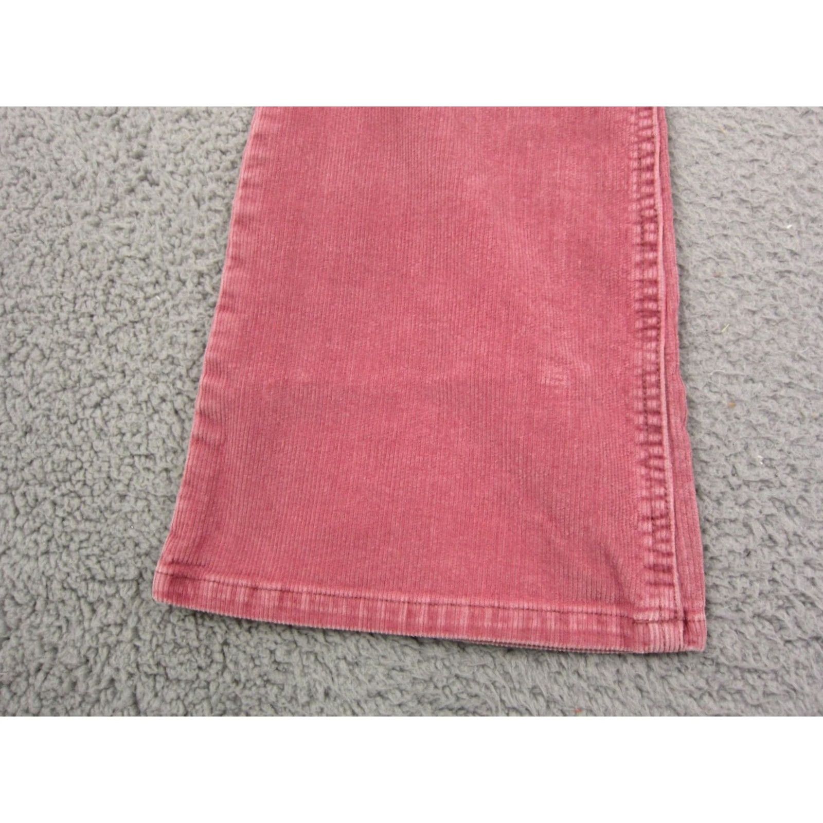 Vintage VINTAGE Squeeze Pants Missy 7/8 29 x 30 Pink Corduroy Flared Wide Leg 90s Bell Size 28" / US 6 / IT 42 - 3 Thumbnail