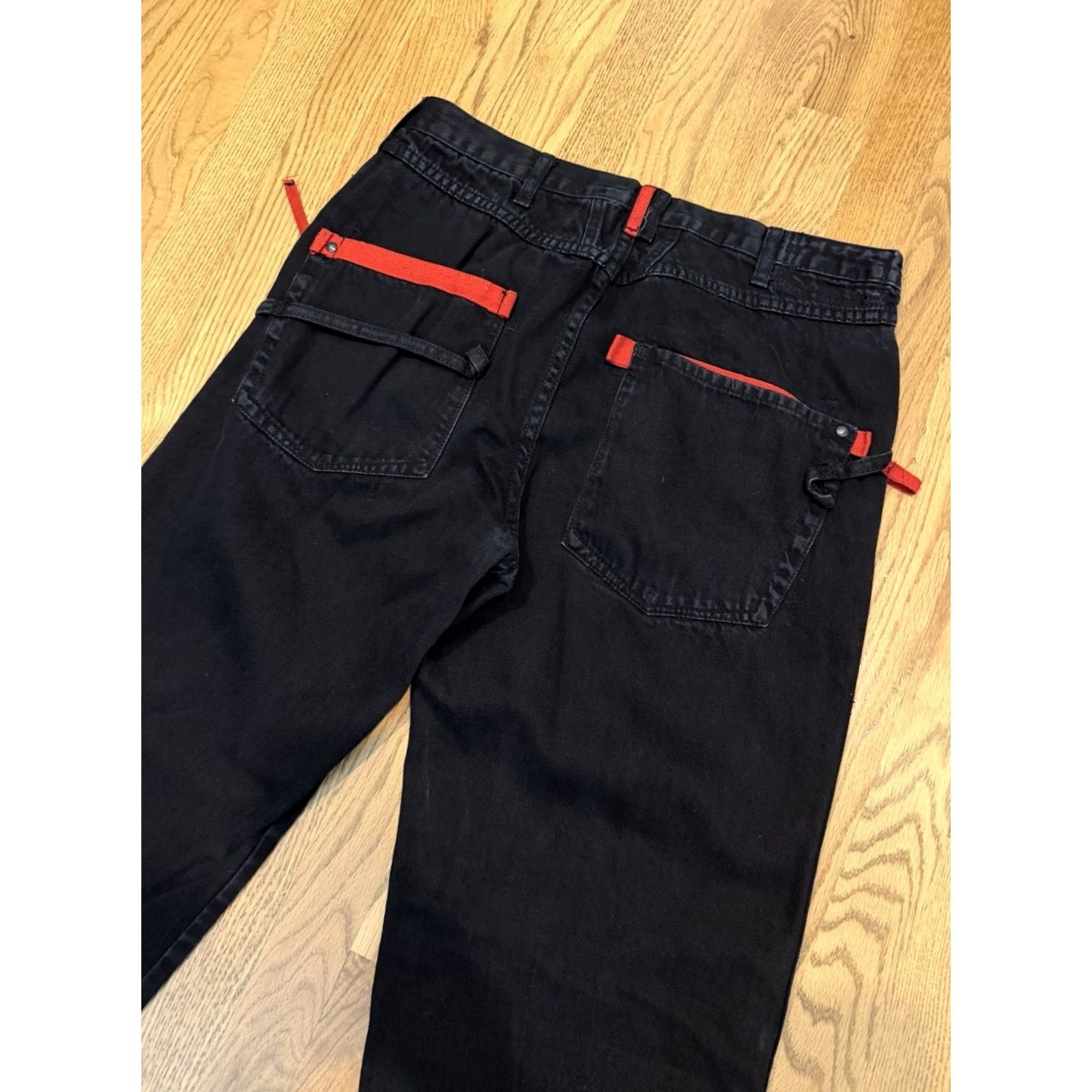 Vintage VINTAGE Marithe Francois Girbaud Jeans Men 34 Jeans Denim 33x33 90s Hip Hop Straight 5-Pocket Mens Black Dark Wash Y2K Vintage Size US 34 / EU 50 - 3 Thumbnail