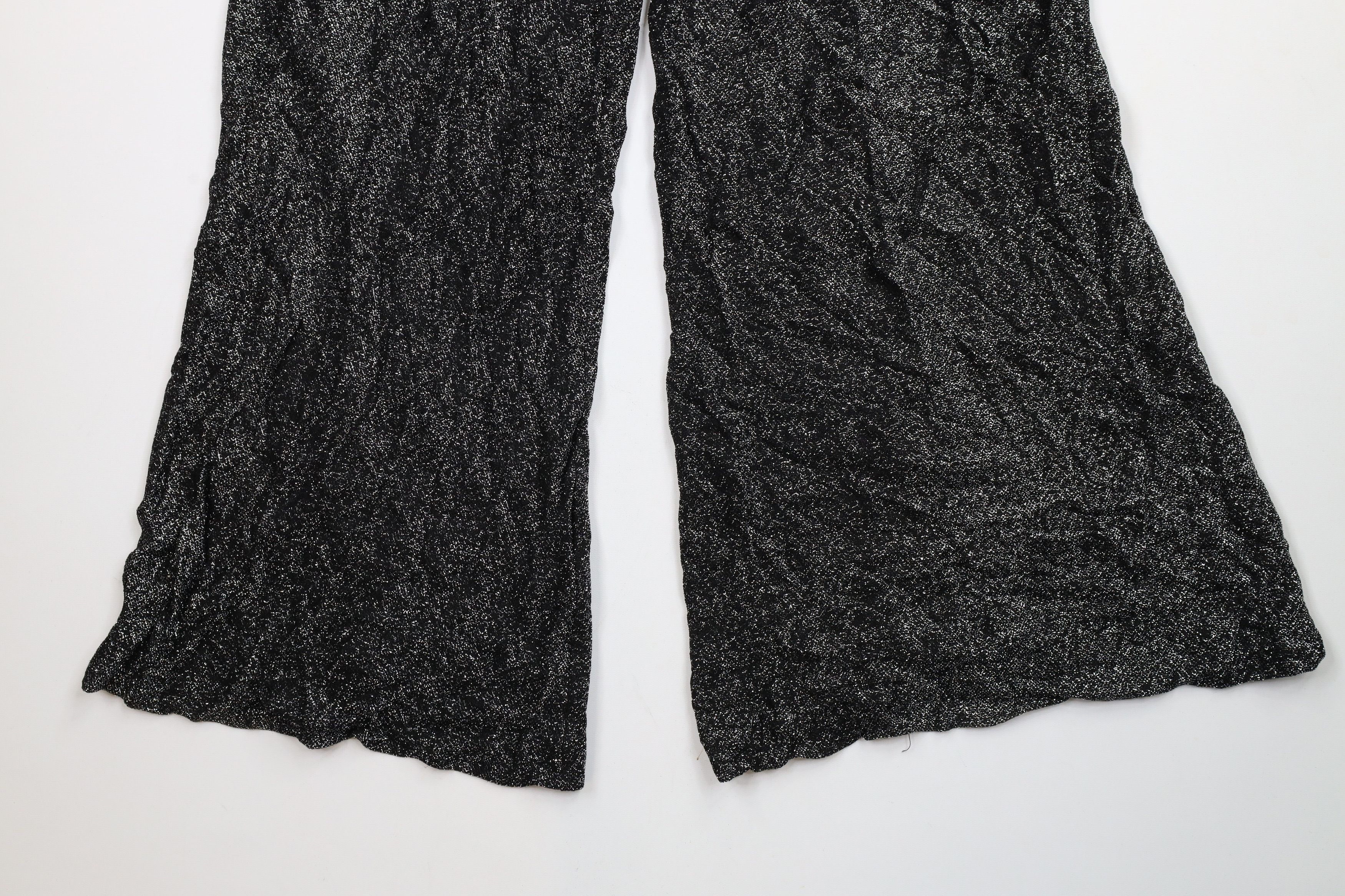 Vintage Vintage60s 70s Boho Chic Sheer Knit Bell Bottoms Pants USA Size 36" / US 14 / IT 50 - 11 Thumbnail