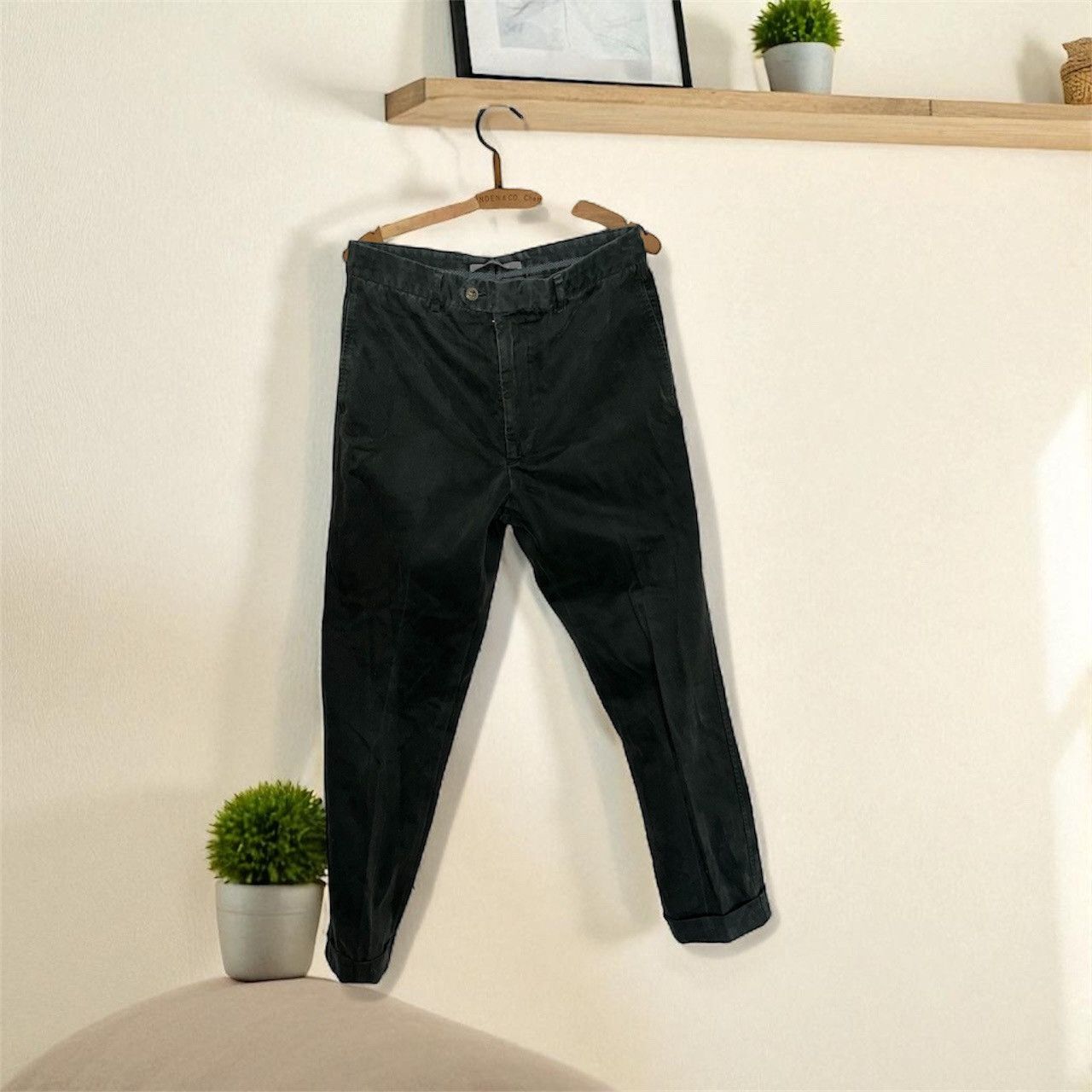 Other Alexander Black Chino Pants Minimalist Smart Casual Size US 32 / EU 48 - 1 Thumbnail