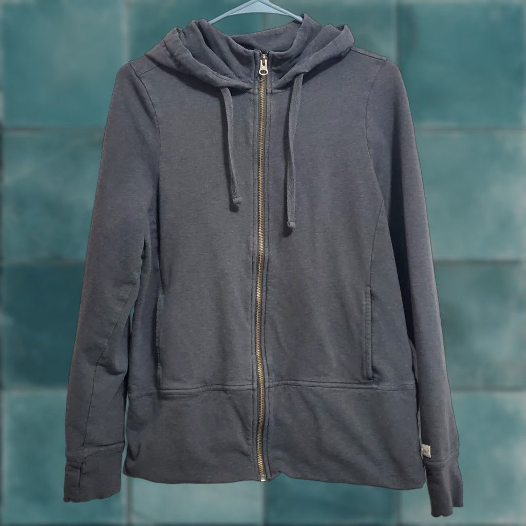 Vintage VINTAGE Pact Hoodie Women M Gray Full Zip Organic Cotton Sweatshirt Sustainable Size M / US 6-8 / IT 42-44 - 1 Thumbnail
