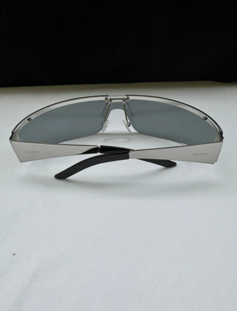 Gucci Gucci Sunglasses Bamboo Mask Logo Shield GG Sport Vintage Size ONE SIZE - 3 Thumbnail