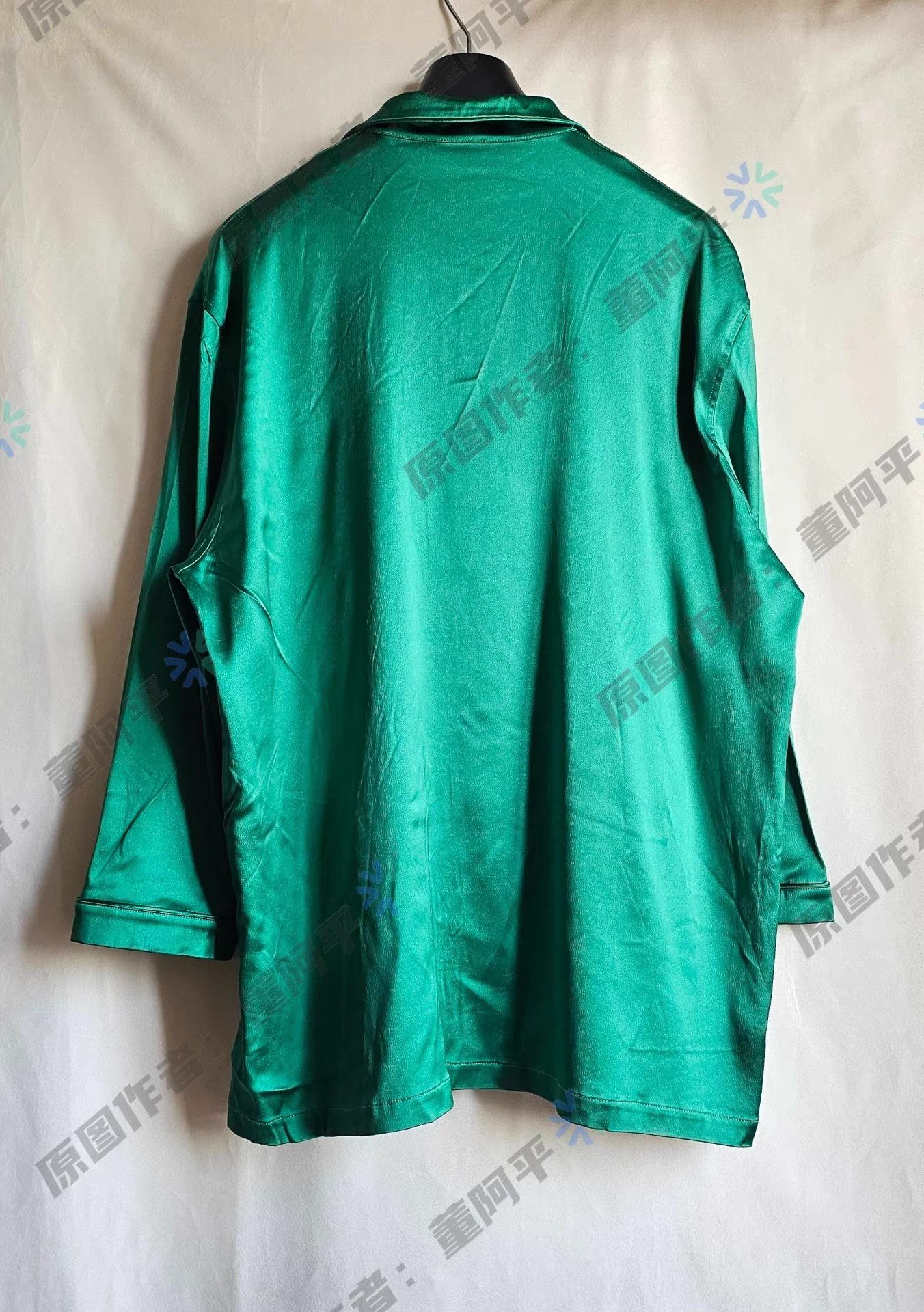 Balenciaga Balenciaga Green Long Sleeve Pajama Shirt Size US XL / EU 56 / 4 - 3 Thumbnail