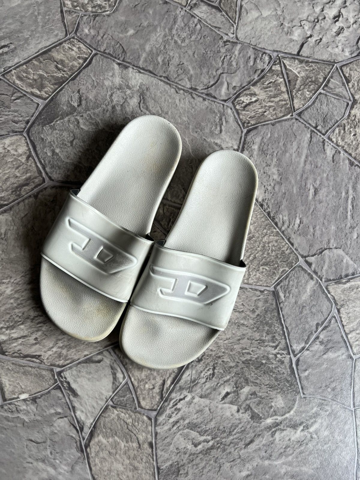 Diesel Diesel by Glen Martens SS24 SA-SLIDE D-Oval Denim Sliders Size US 6 / EU 39 - 2 Thumbnail