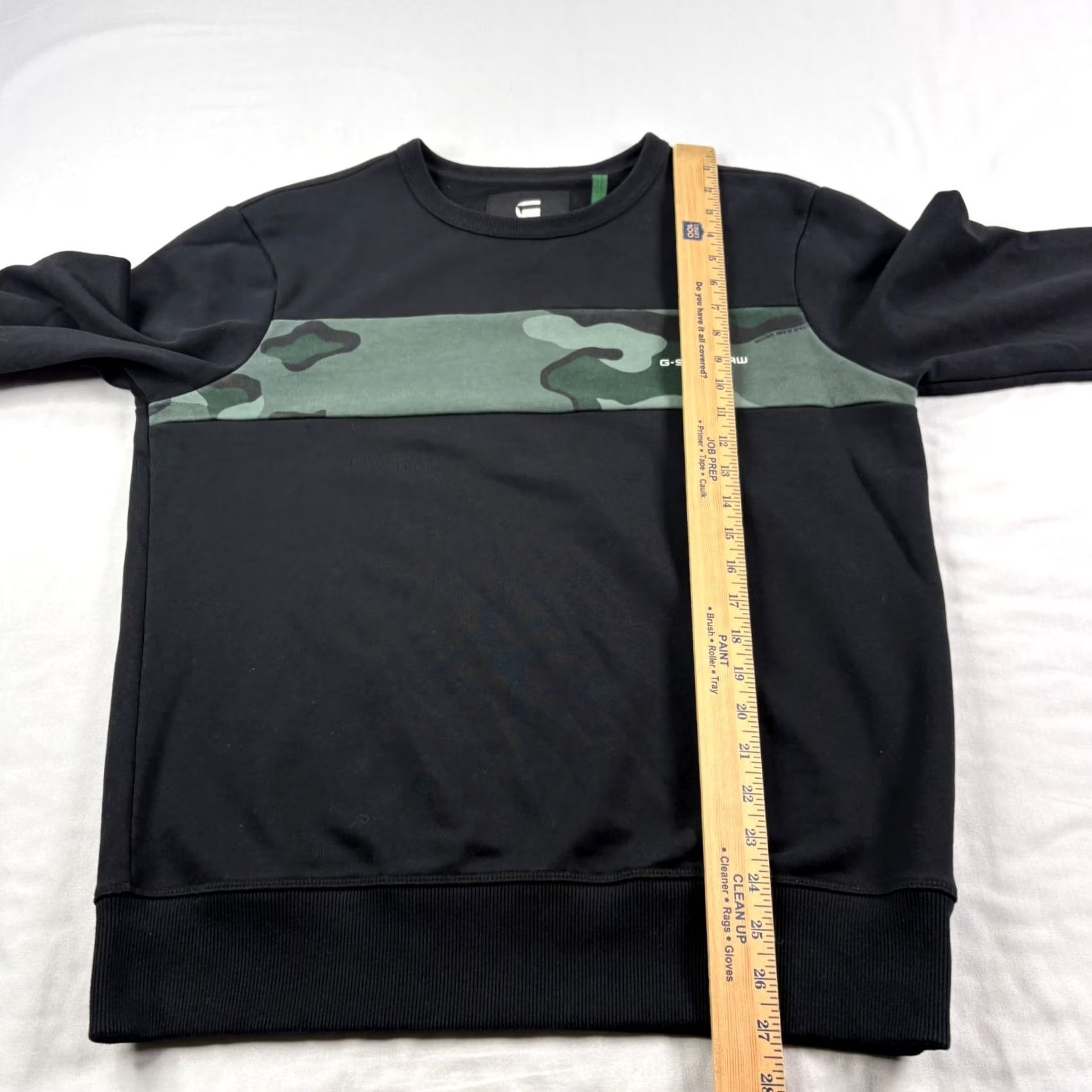 Vintage G Star Raw Sweatshirt Mens Large Black Core Camo Block Crew Neck Pullover Size US L / EU 52-54 / 3 - 5 Thumbnail