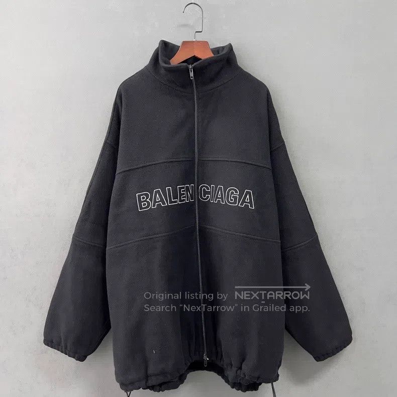 Balenciaga Balenciaga Black Embroidered Logo Jacket Size US S / EU 44-46 / 1 - 1 Thumbnail