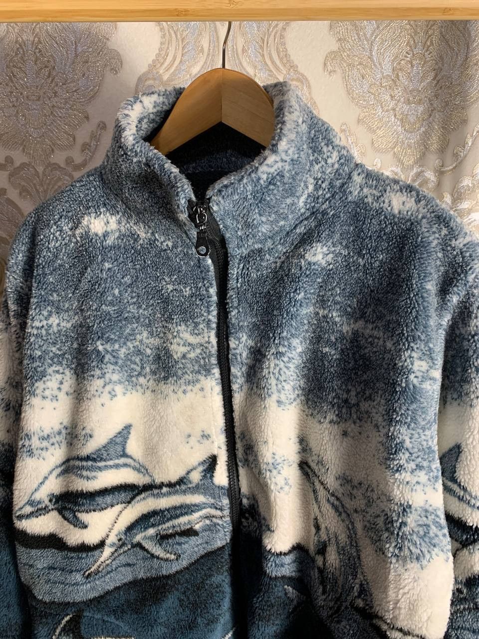 Vintage Vintage Animal Dolphin Fleece Jacket Japan Style Y2K 90s Size US S / EU 44-46 / 1 - 4 Thumbnail
