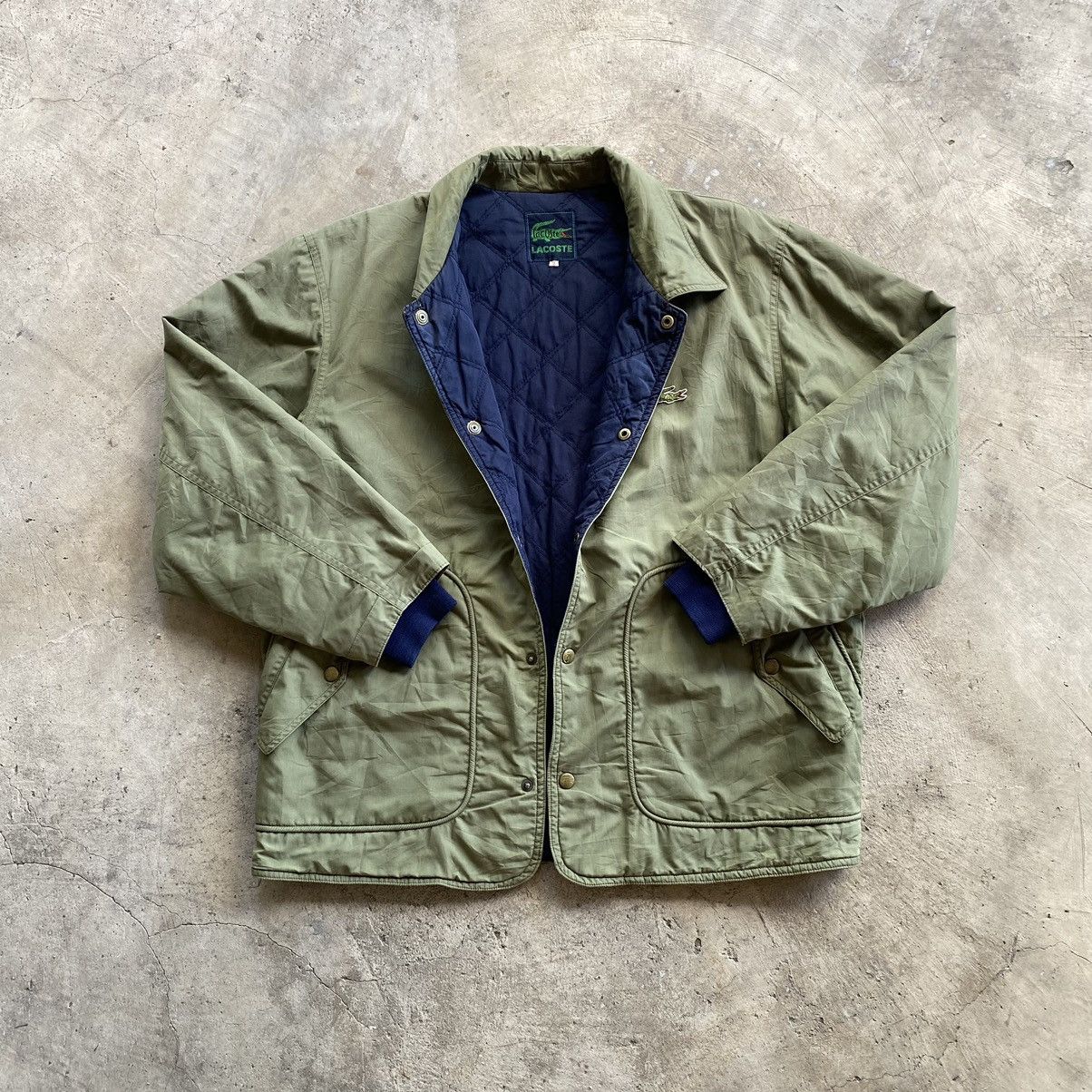 Japanese Brand × Lacoste LACOSTE Vintage Quilted Puffer Button Jacket Size US M / EU 48-50 / 2 - 2 Thumbnail