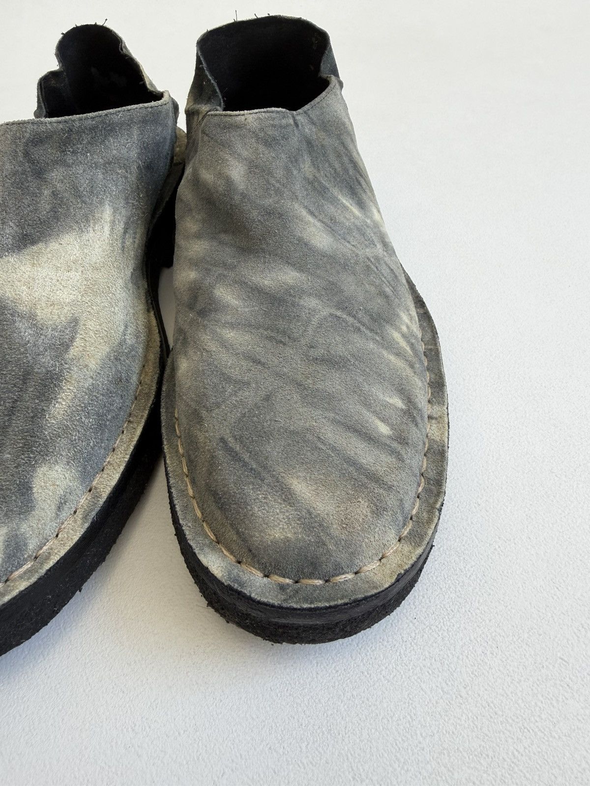 Ann Demeulemeester S/S 01 Tie Dye Suede Loafers / Mules Size US 9 / IT 39 - 14 Thumbnail