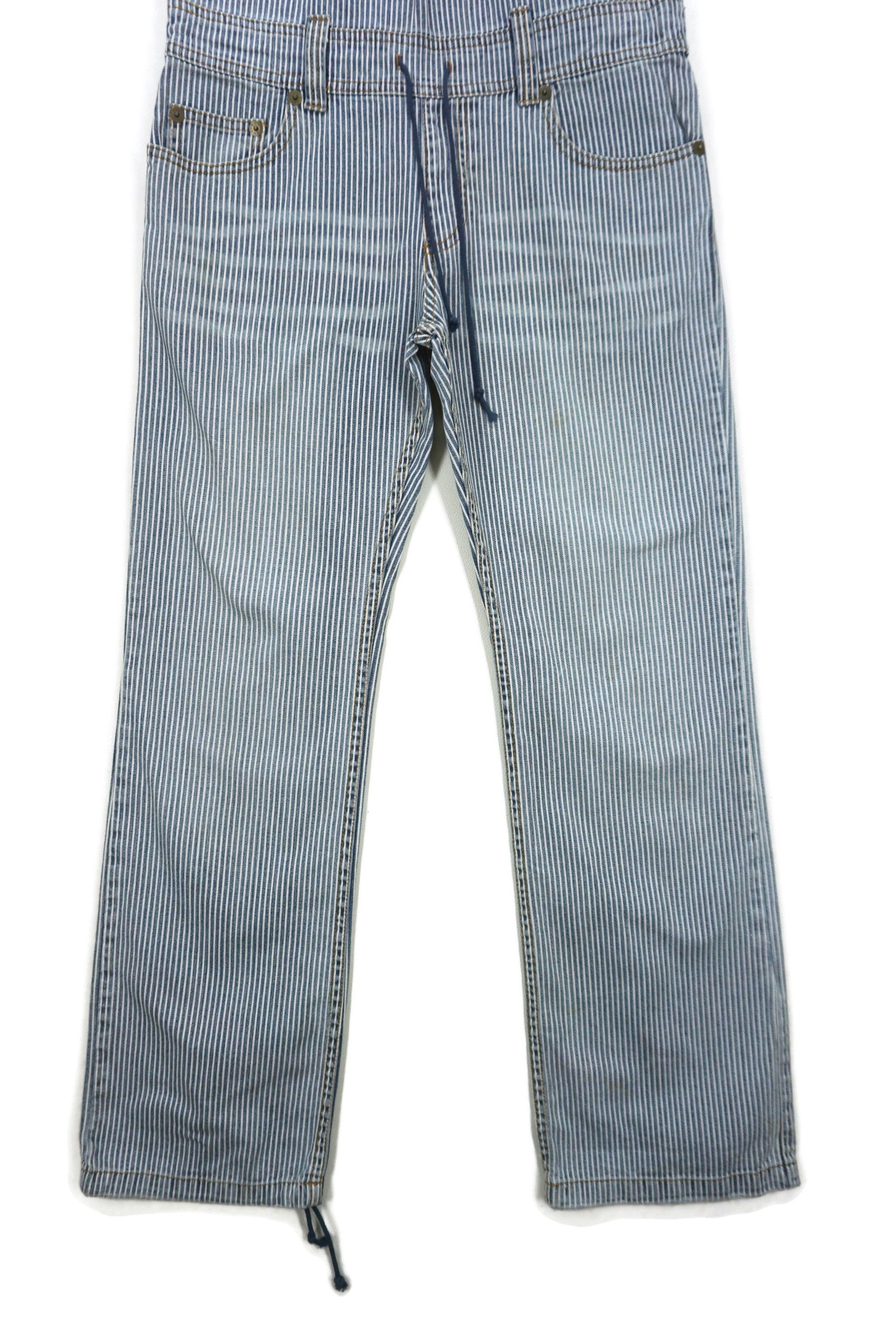 Japanese Brand X-girl Jeans Size W34xL30.5 Hickory Overalls Workwear Size 26" / US 2 / IT 38 - 5 Thumbnail