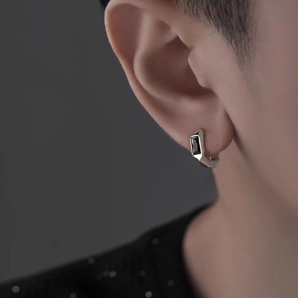 Jewelry × Sterling Silver New Trend Earrings One Pairs Chrome Jewelry Size ONE SIZE - 3 Thumbnail