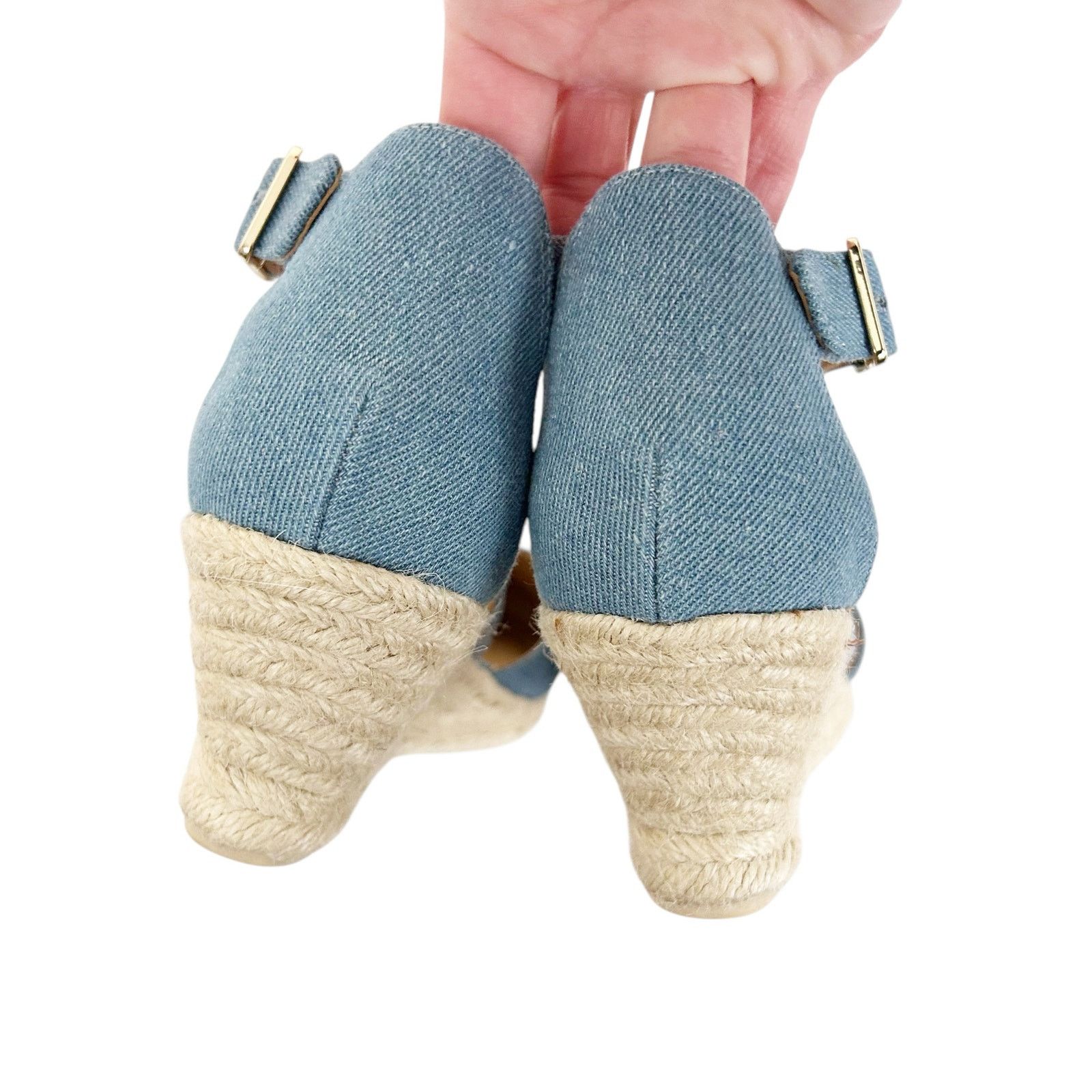 Other Talbots Denim Espadrille Wedges Sz 8 Size US 8 / IT 38 - 5 Thumbnail