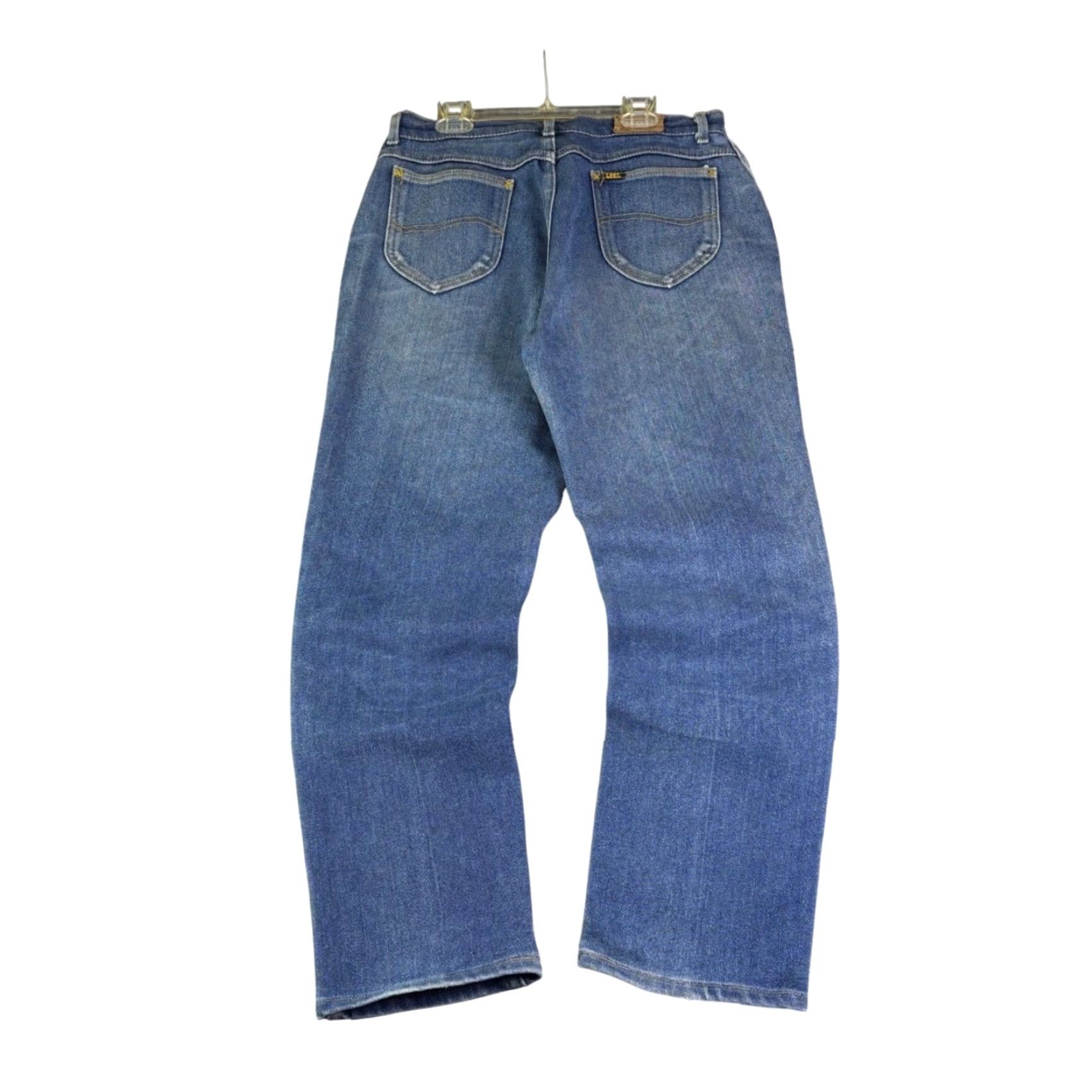 Lee VINTAGE Lee Jeans 5-Pocket High Rise 16P Blue Denim Made in USA Women Size 38" / US 16 / IT 52 - 2 Thumbnail