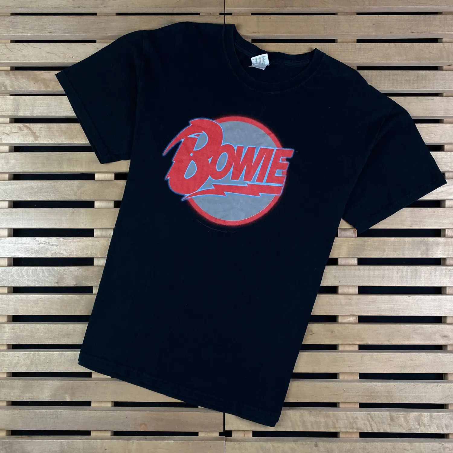 Band Tees Mens Vintage T Shirt Bowie Size L Size US L / EU 52-54 / 3 - 1 Thumbnail