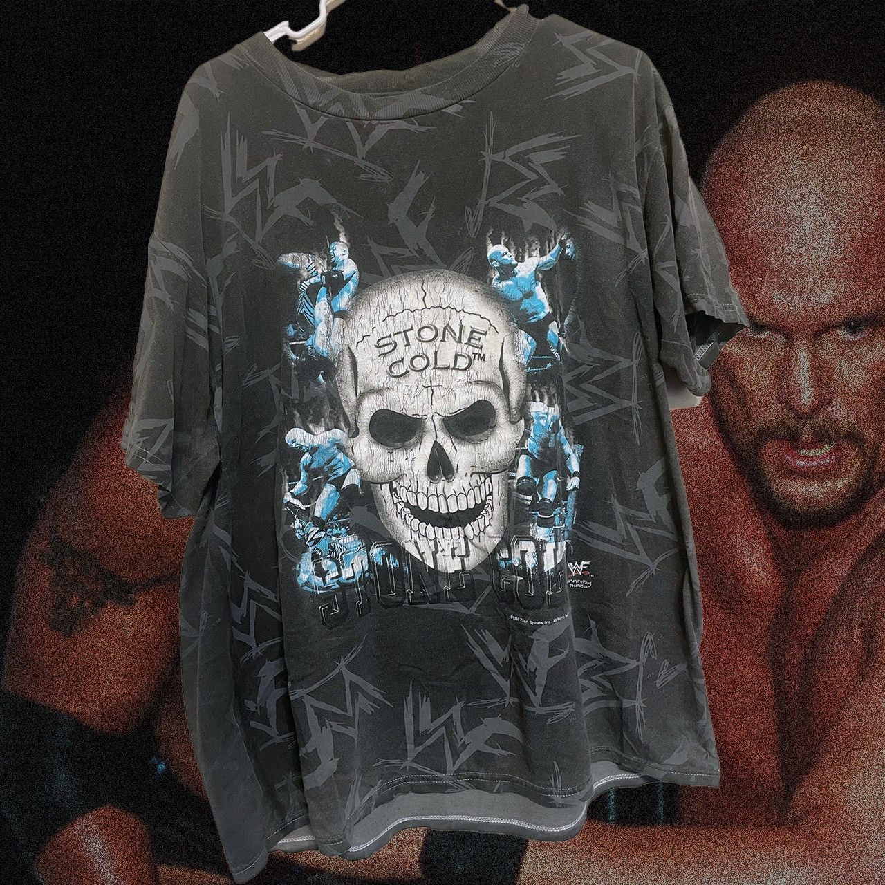 Vintage × WWE × WWF Vintage Stone Cold Steve Austin All over print Size US L / EU 52-54 / 3 - 1 Thumbnail
