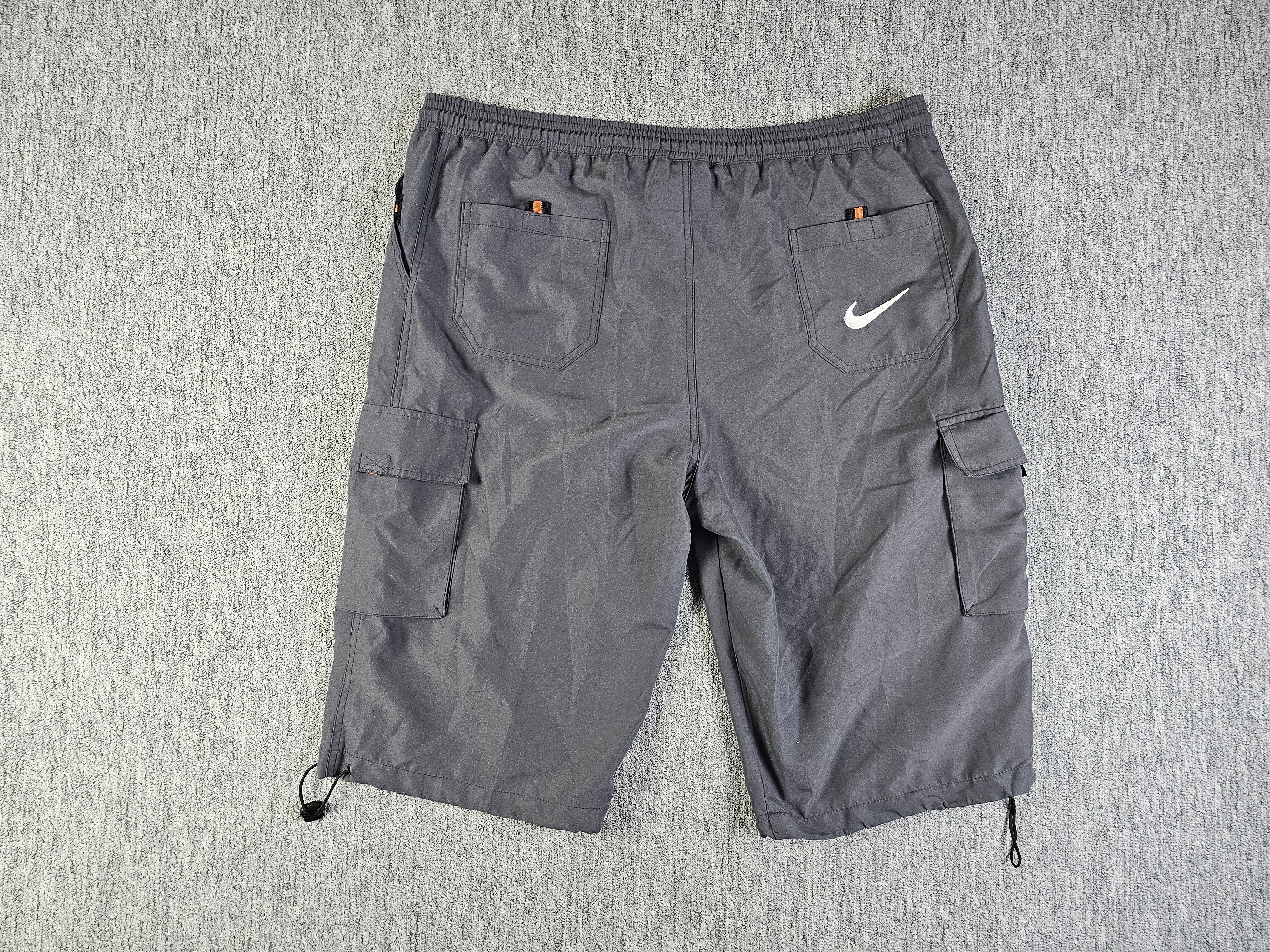 Nike Vintage 90s Nike Premier Cargo Shorts XL Gray Baggy Swoosh Size US 42 / EU 58 - 2 Thumbnail