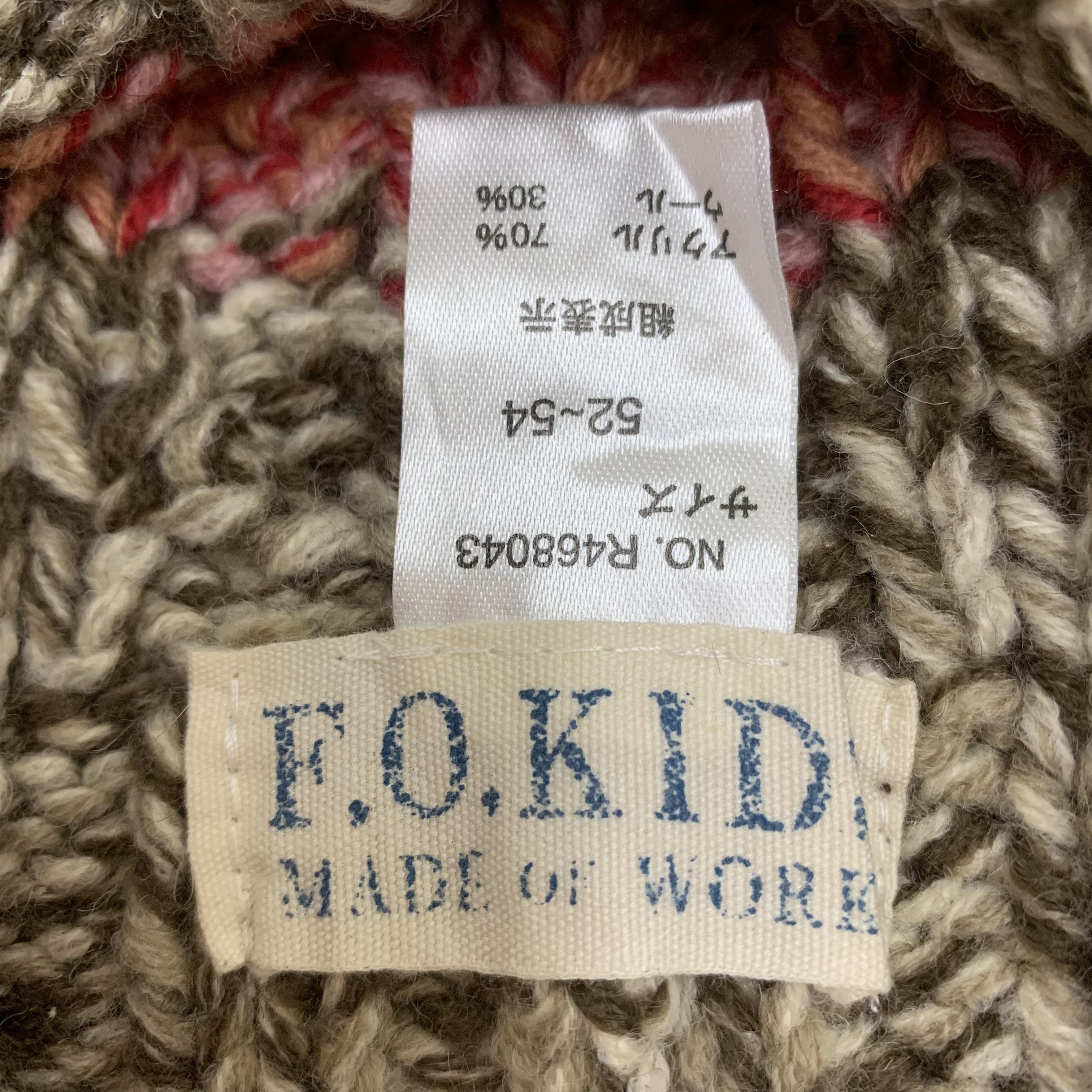 Vintage F,O,KID Beanie Hat Snowcap Size ONE SIZE - 6 Thumbnail