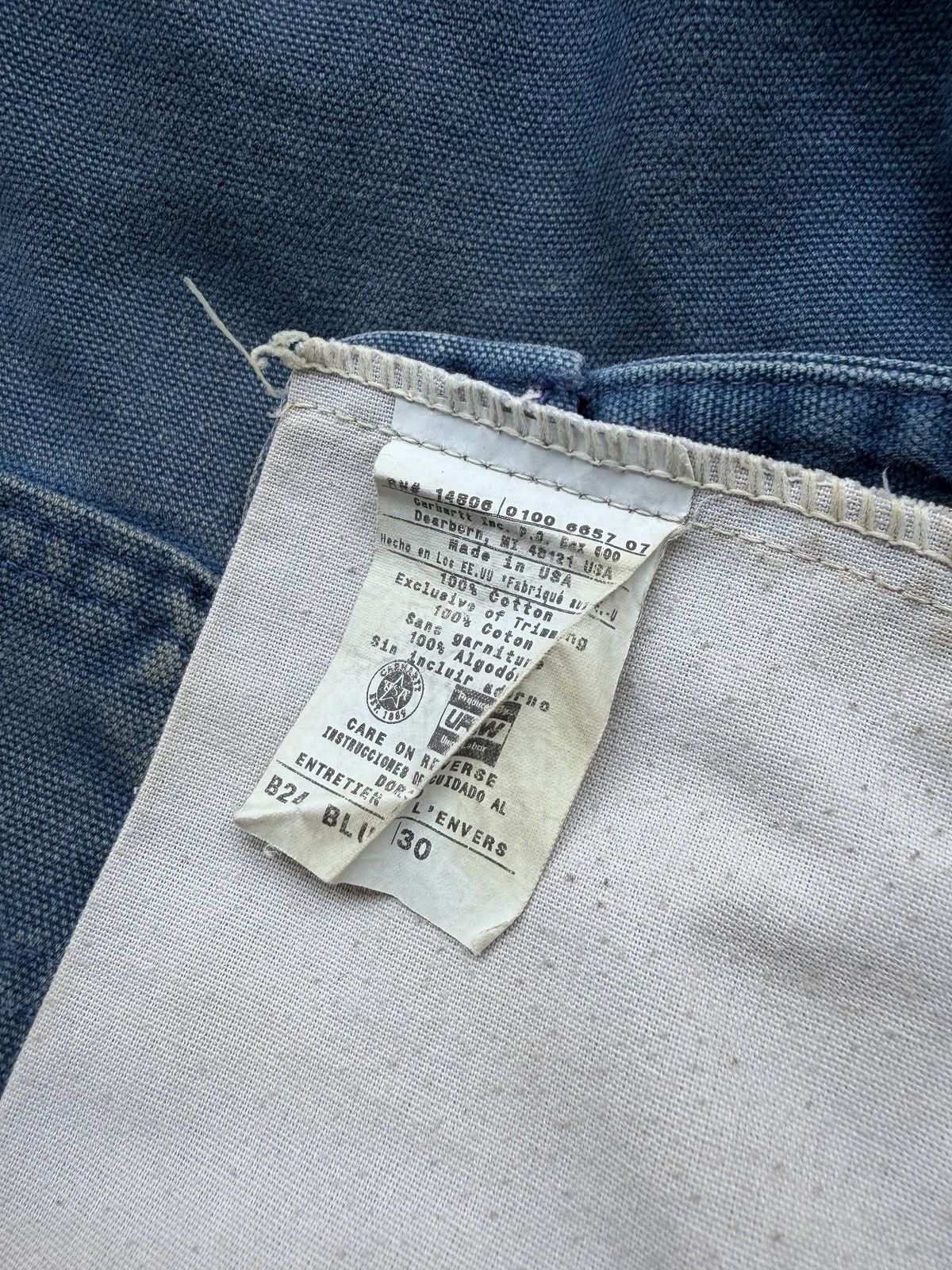 Carhartt Rarest Vintage Carhartt BLU B24 Short pants Size US 30 / EU 46 - 5 Thumbnail