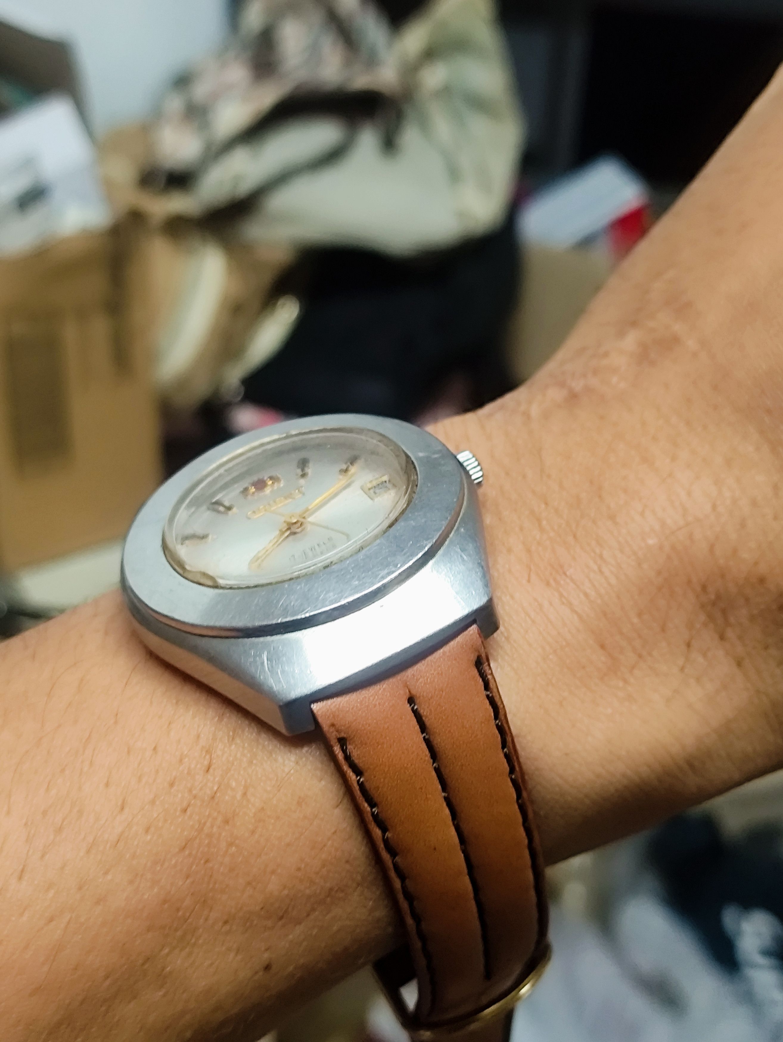 Japanese Brand × Vintage Vintage 💥 ORIENT AUTOMATIC ENGINE WATCH (JAPAN) Size ONE SIZE - 7 Thumbnail