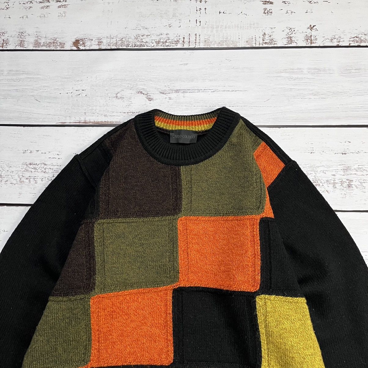 Carlo Colucci × Coogi × Vintage Vintage Carlo Colucci Knit Wool Sweater Multicolour Coogi Size US M / EU 48-50 / 2 - 5 Thumbnail
