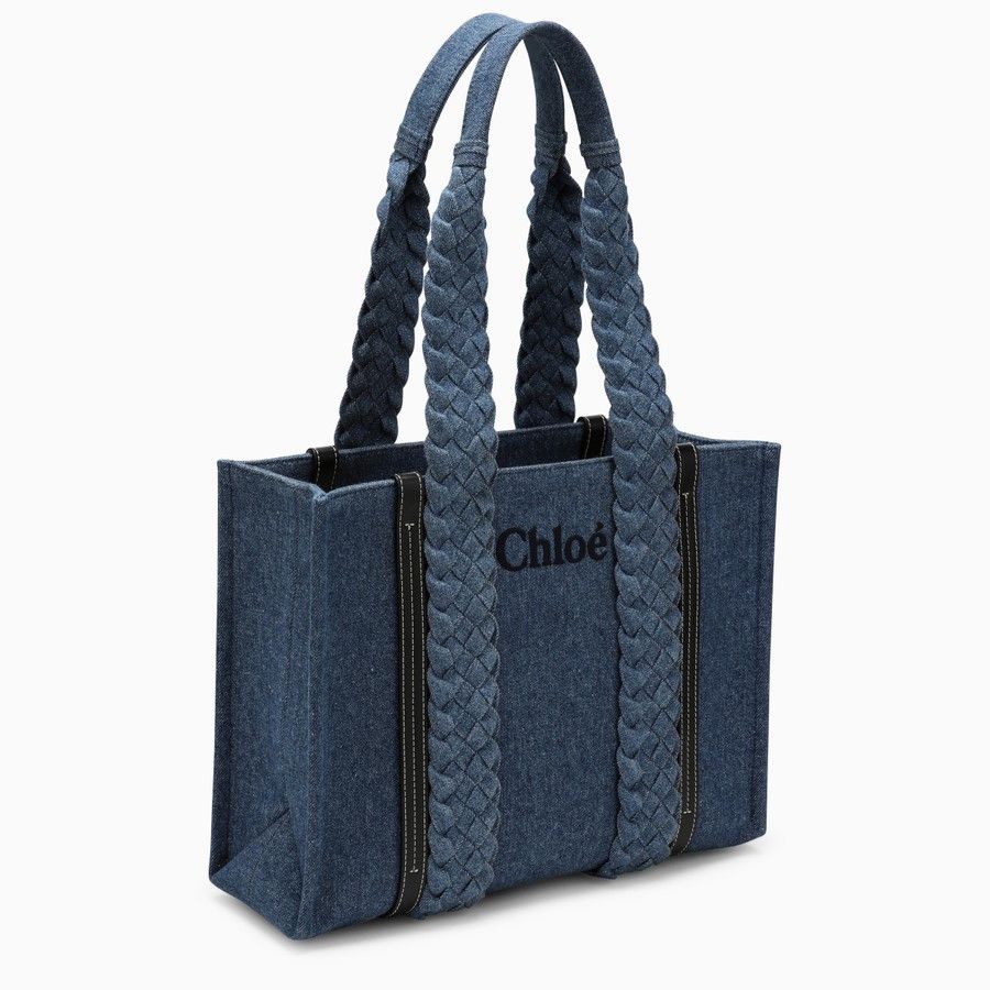 Chloe o1d2blof0824 Size : OS / Small Tote Bag in Blue Size ONE SIZE - 2 Thumbnail
