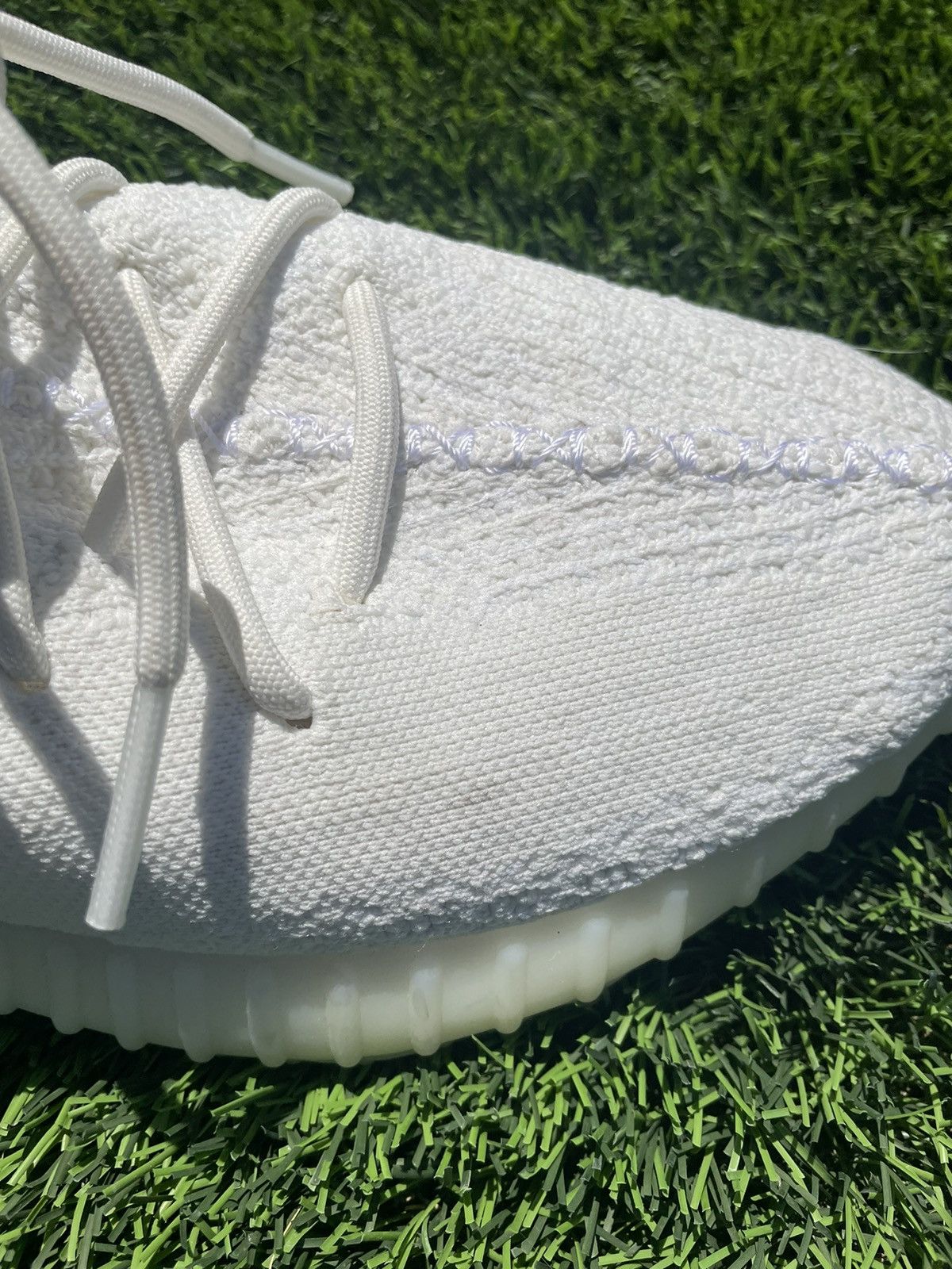 Adidas adidas Yeezy Boost 350 V2 'Cream White Triple White Size US 11.5 / EU 44-45 - 8 Thumbnail