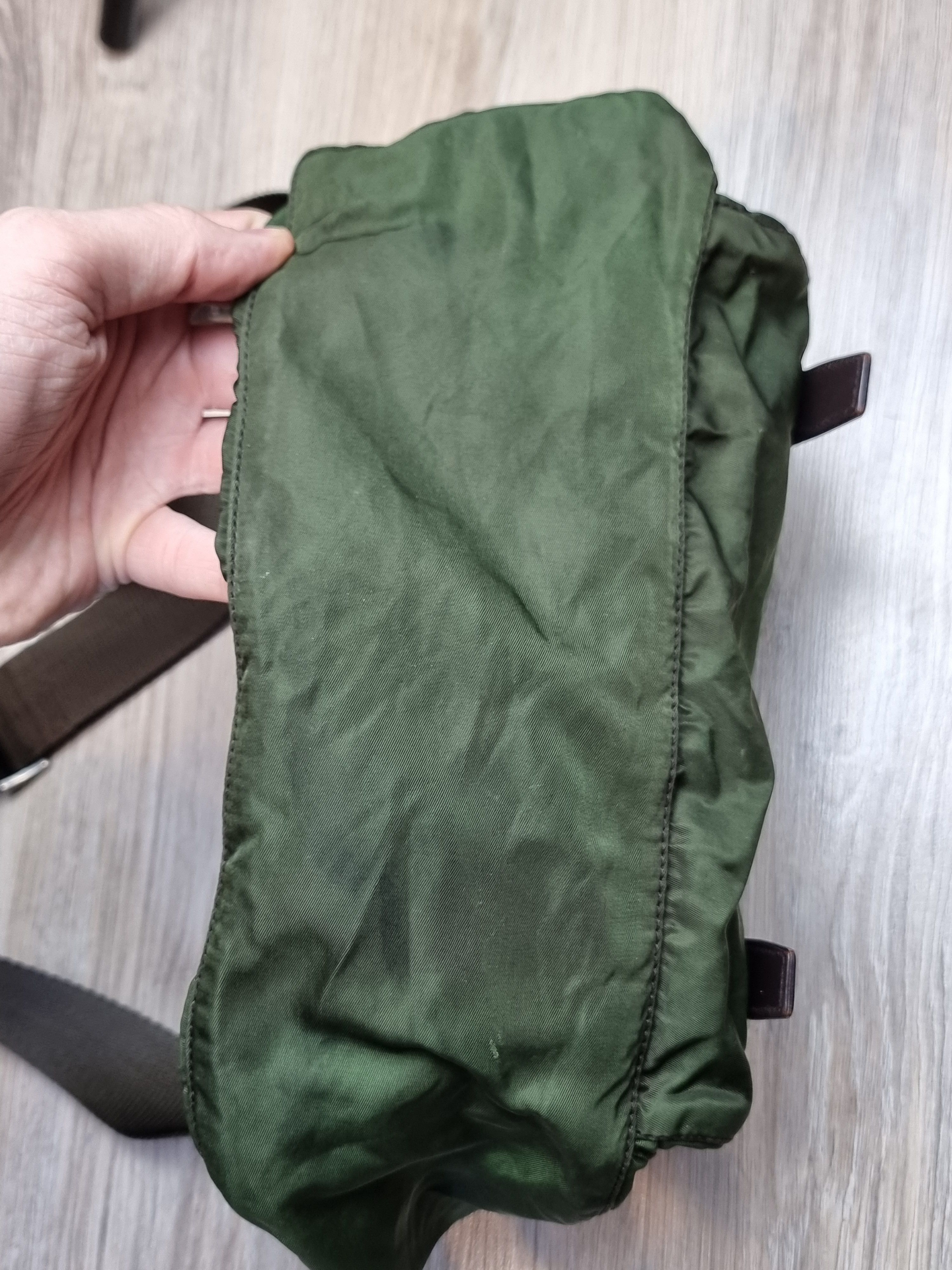 Prada Prada shoulder bag nylon khaki dark green Size ONE SIZE - 14 Thumbnail