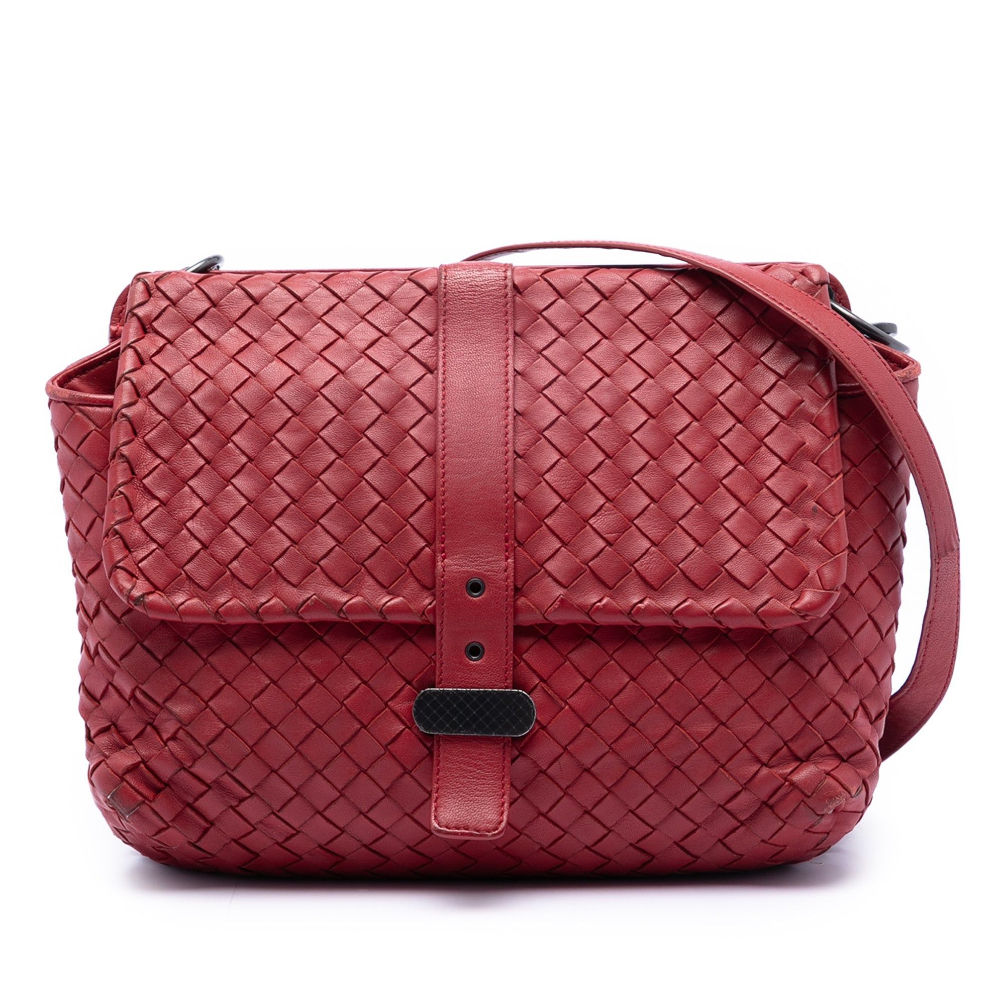 Bottega Veneta Nappa Intrecciato Double Sided Flap Messenger Bag Size ONE SIZE - 1 Thumbnail
