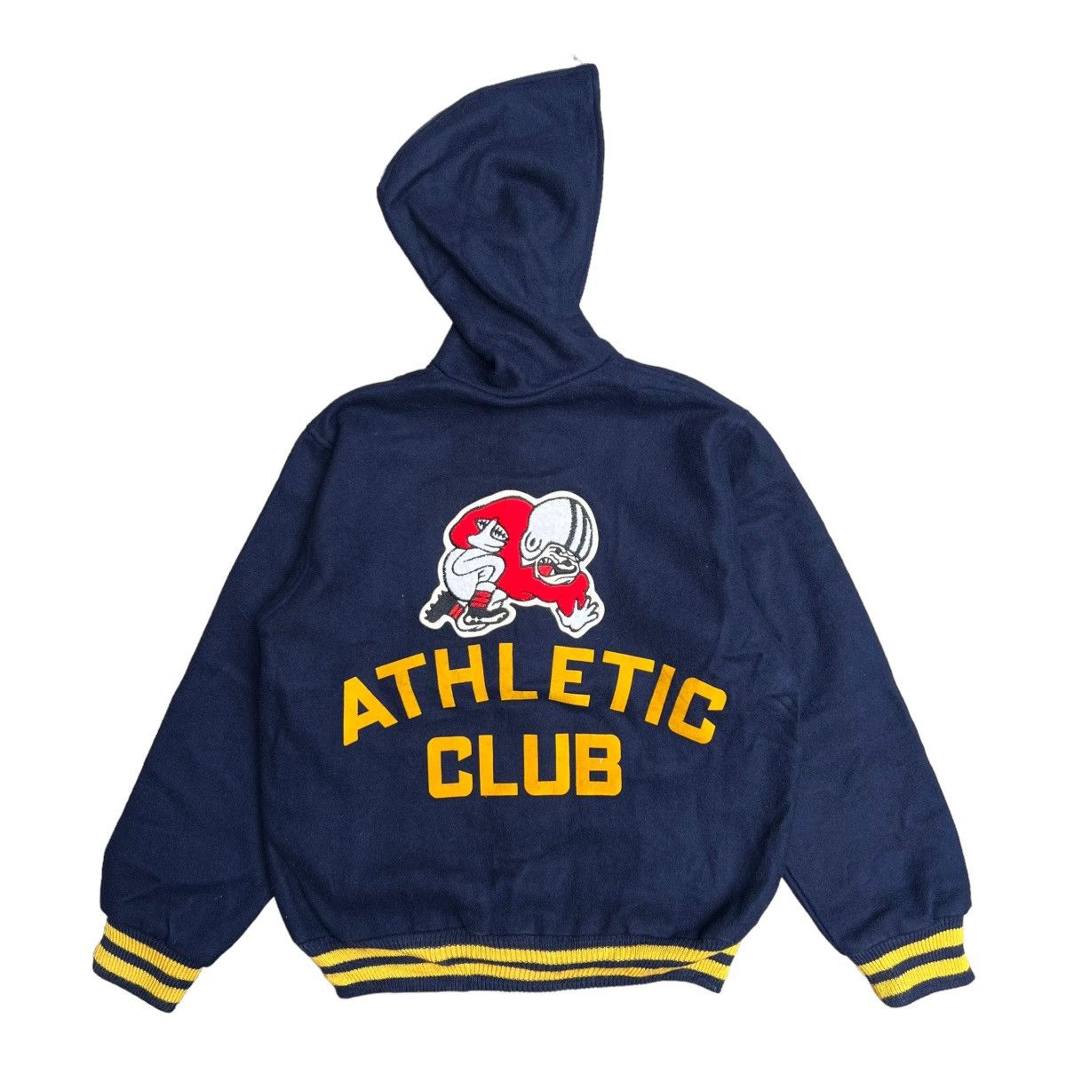 image of 80's Vintage Big John Sports Letterman Varsity Wool in Navy, Men's (Size Medium)