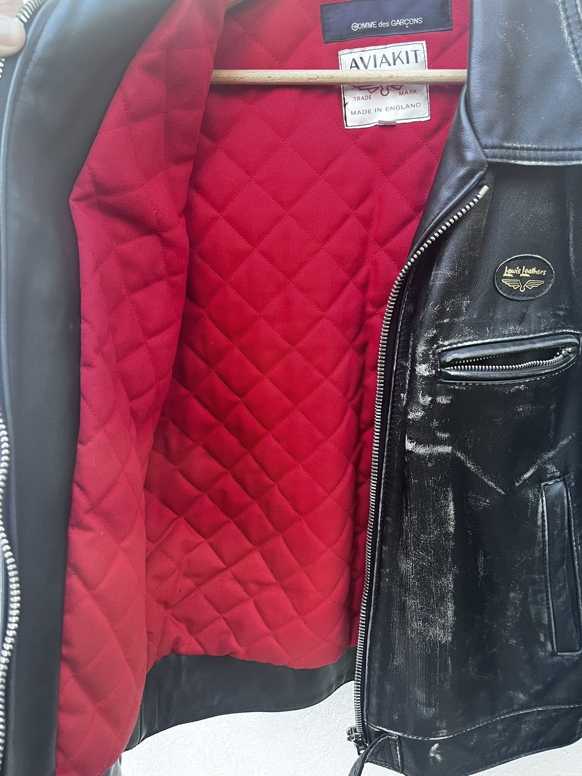 Comme des Garcons Comme des Garçons × Lewis Leathers Aviakit Jacket – Unique Size US XXS / EU 40 - 8 Thumbnail