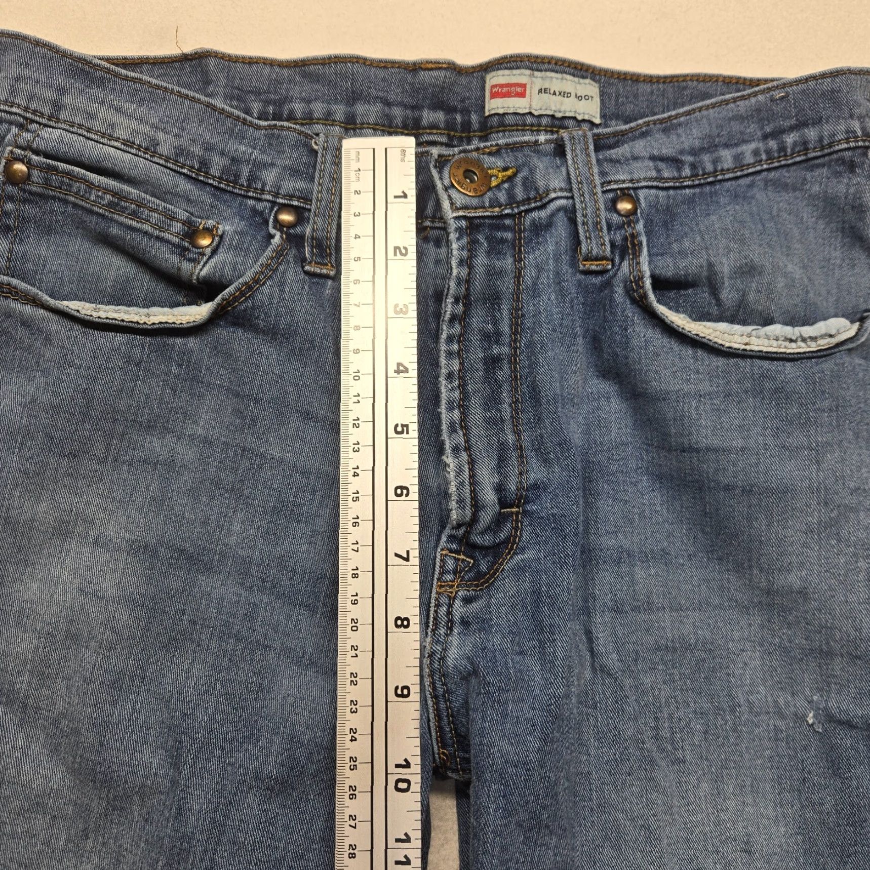 Wrangler VINTAGE Wrangler Jeans Men Blue Relaxed Boot Cut 30x30 Denim Cowboy Western Size US 30 / EU 46 - 6 Thumbnail